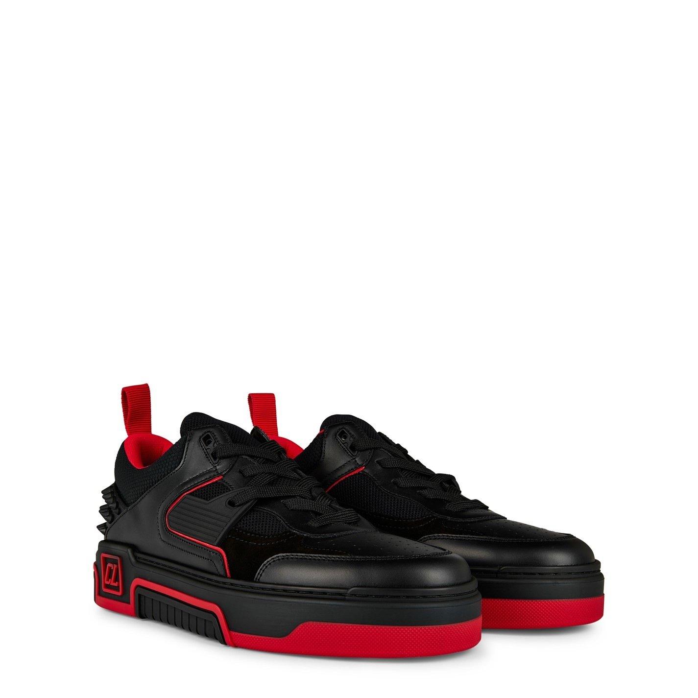 Black - Christian Louboutin - Astroloubi Leather Sneakers - 4