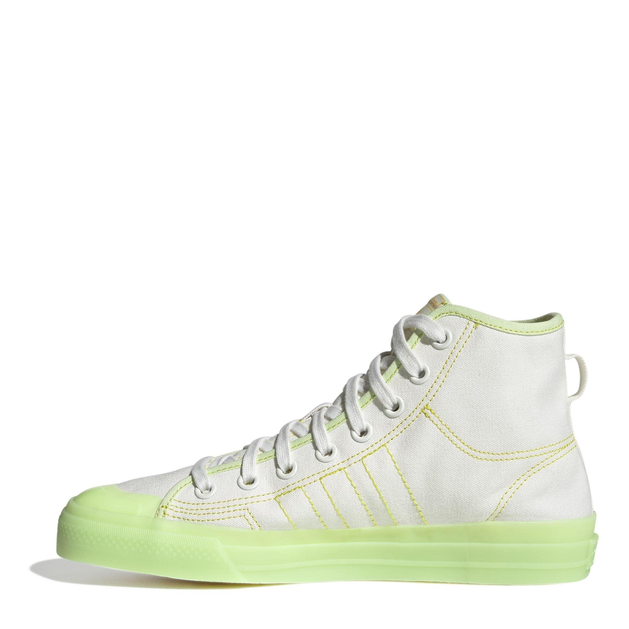 Wit/Groen - adidas Originals - Nizza Hi High-Top Trainers - 2