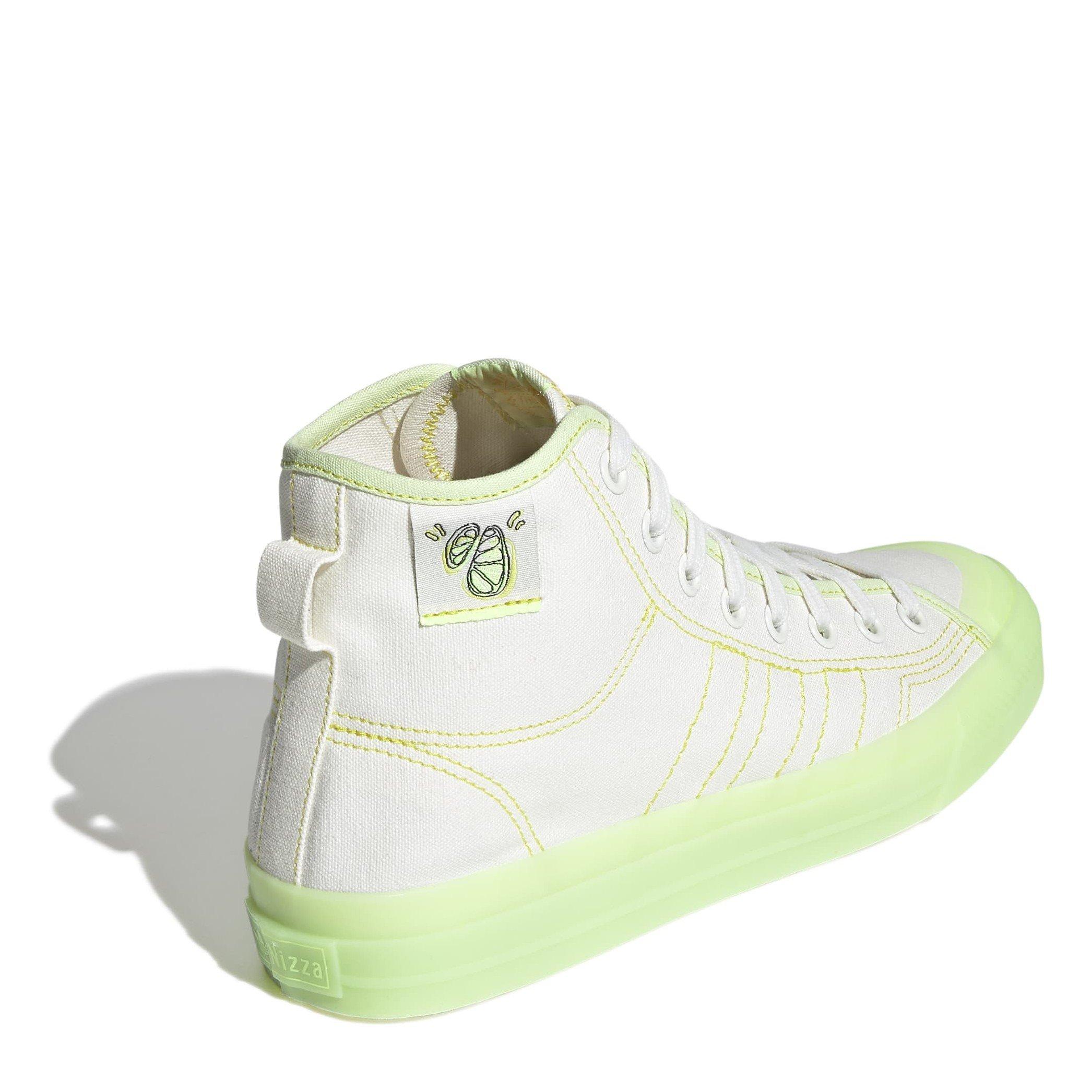 Wit/Groen - adidas Originals - Nizza Hi High-Top Trainers - 4