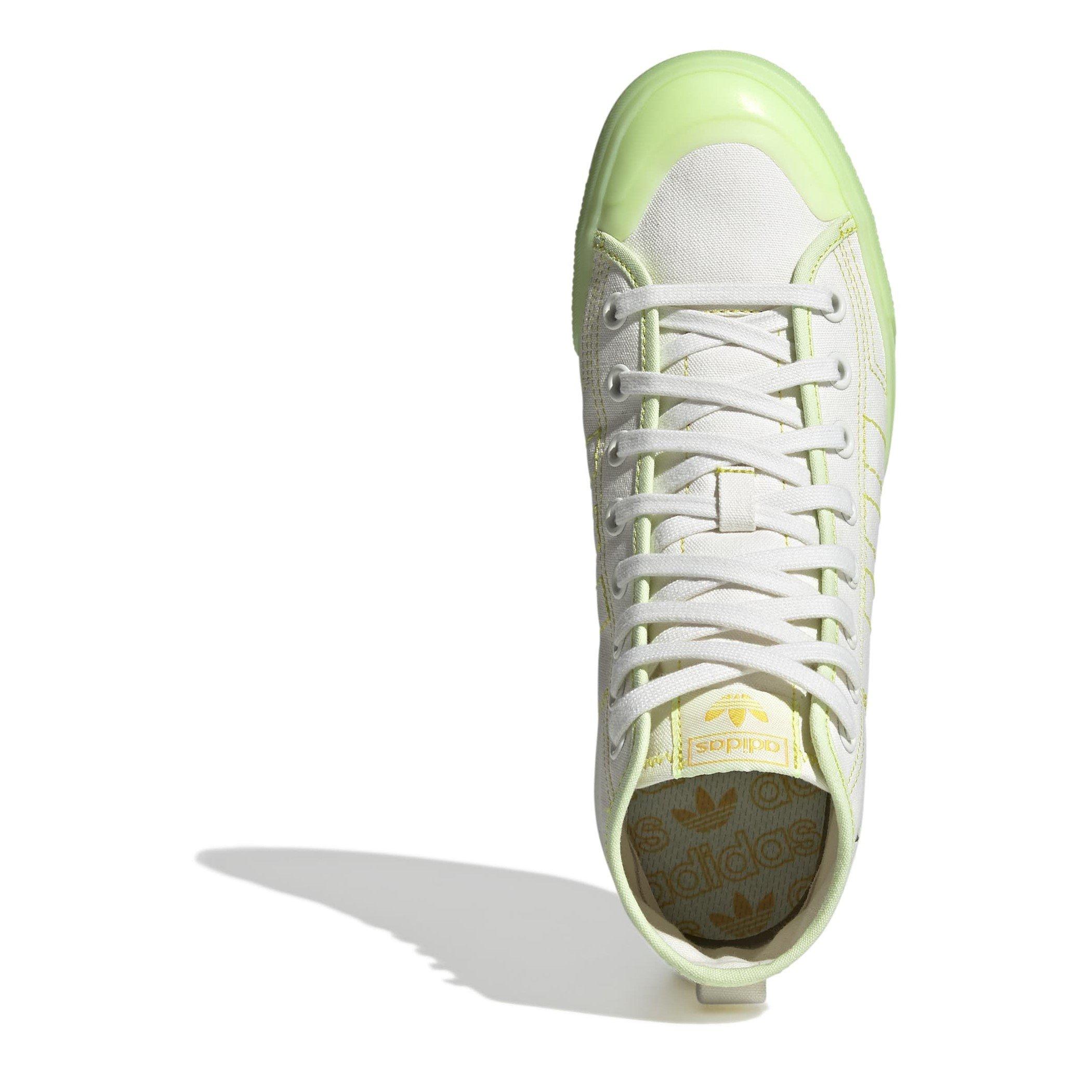 【adidas】NIZZA HI Rf Sn99 ハイカット ロゴ スニーカー ライム adidas Originals | Nizza Hi Rf Sn99 | White/Green | Scotts