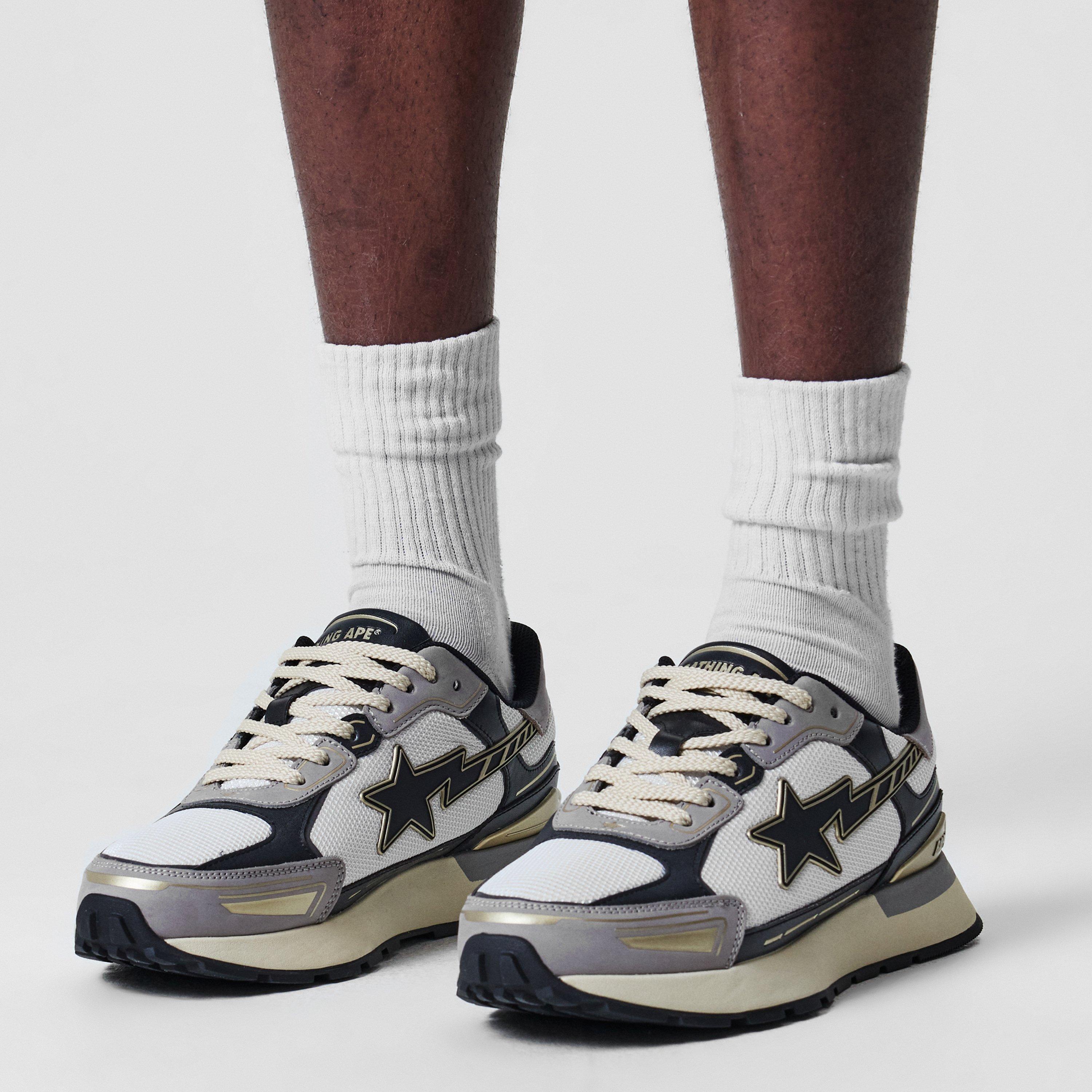 Black - A Bathing Ape - Cross Sta Trainers - 3