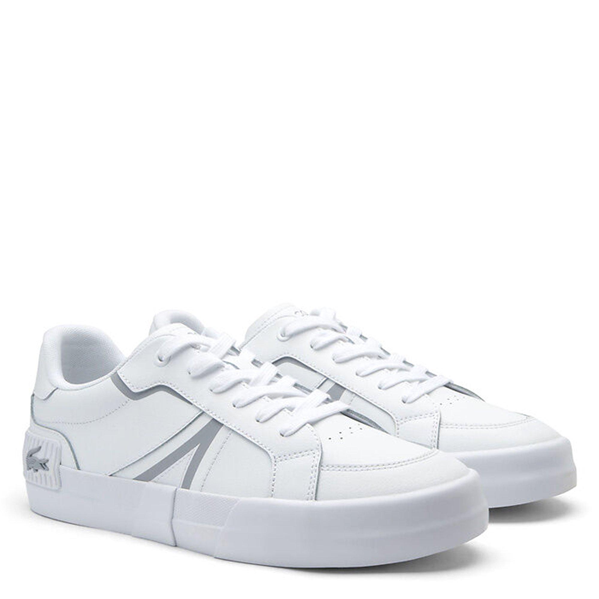 WHT/LT GRY - Lacoste - L004 Mens Leather Shoes - 2