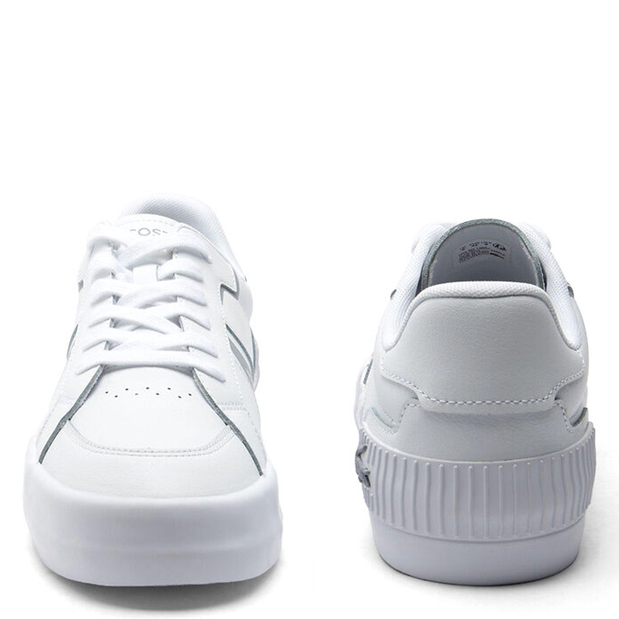 WHT/LT GRY - Lacoste - L004 Mens Leather Shoes - 4