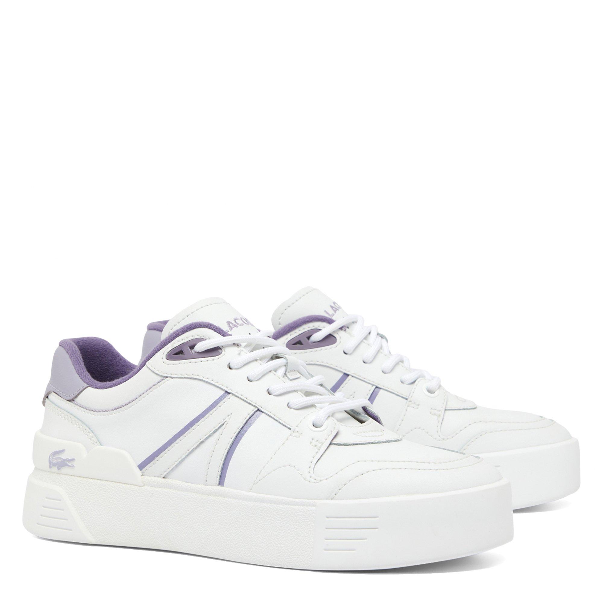 WHT/LT PURP - Lacoste - L002 Evo Leather Womens Shoes - 2