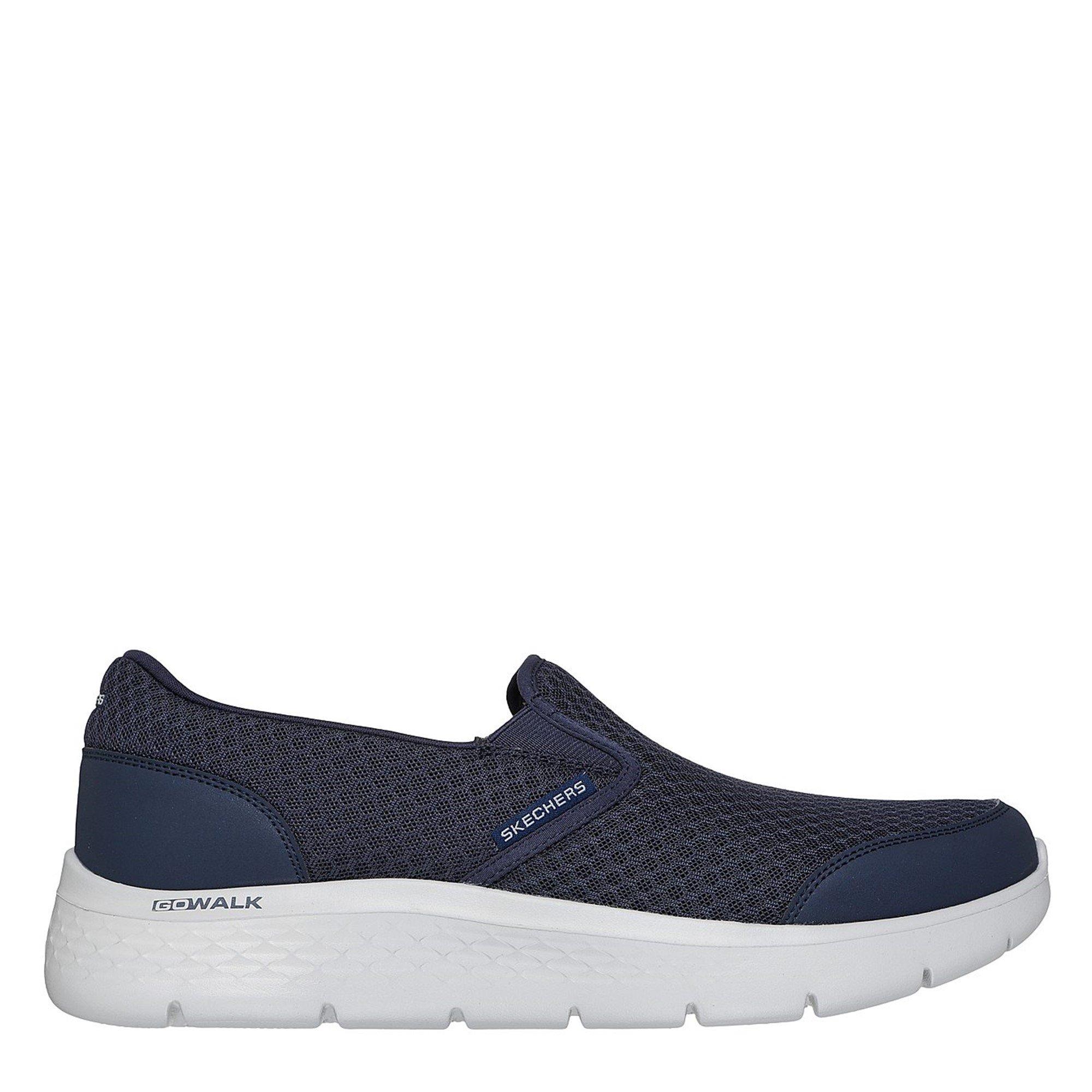 Navy/Grey - Skechers - Go Walk Flex Ultra Mens Shoes - 3