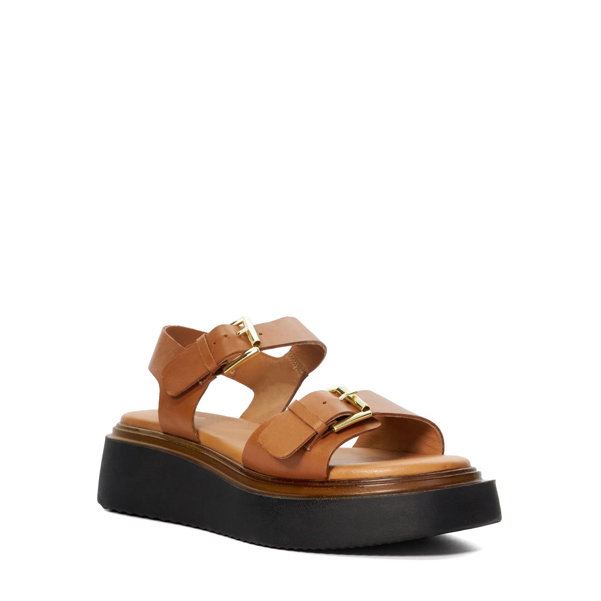 Tan - Dune London - Lowdown Sandal - 2