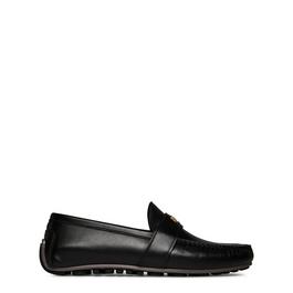 Moschino Logo Plaque Driver Loafers