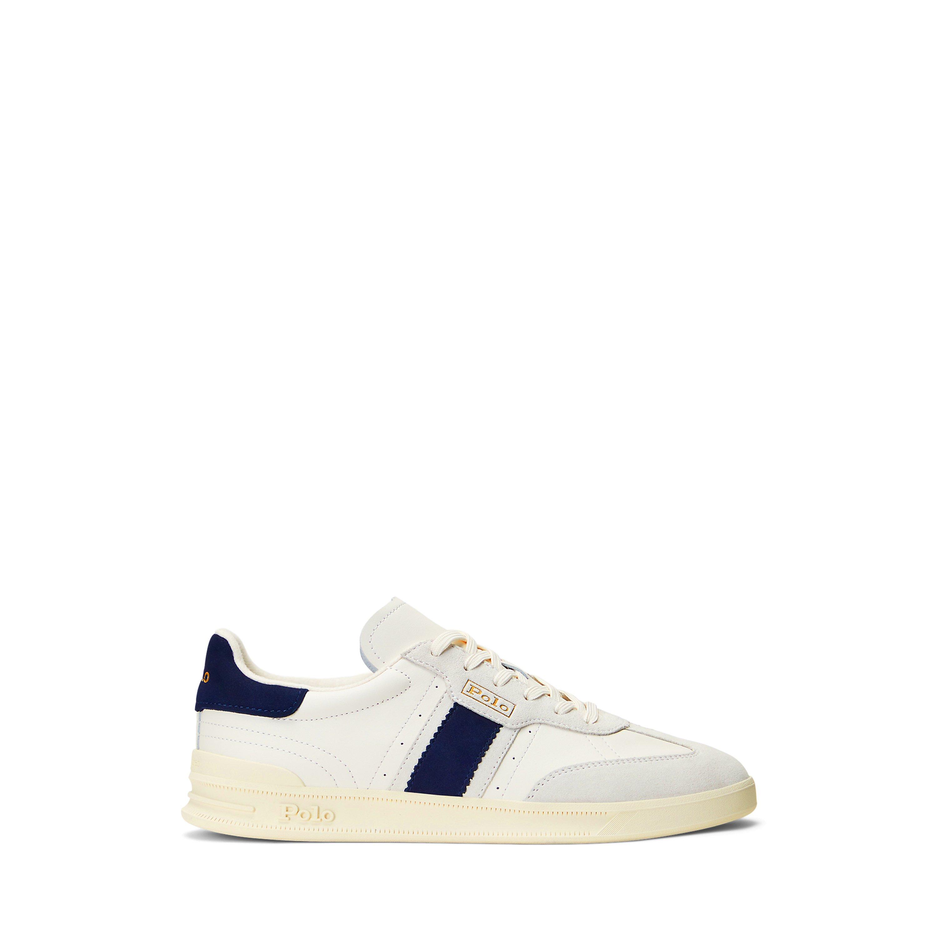 White/Navy - Polo Ralph Lauren - Heritage Aera Trainers - 1