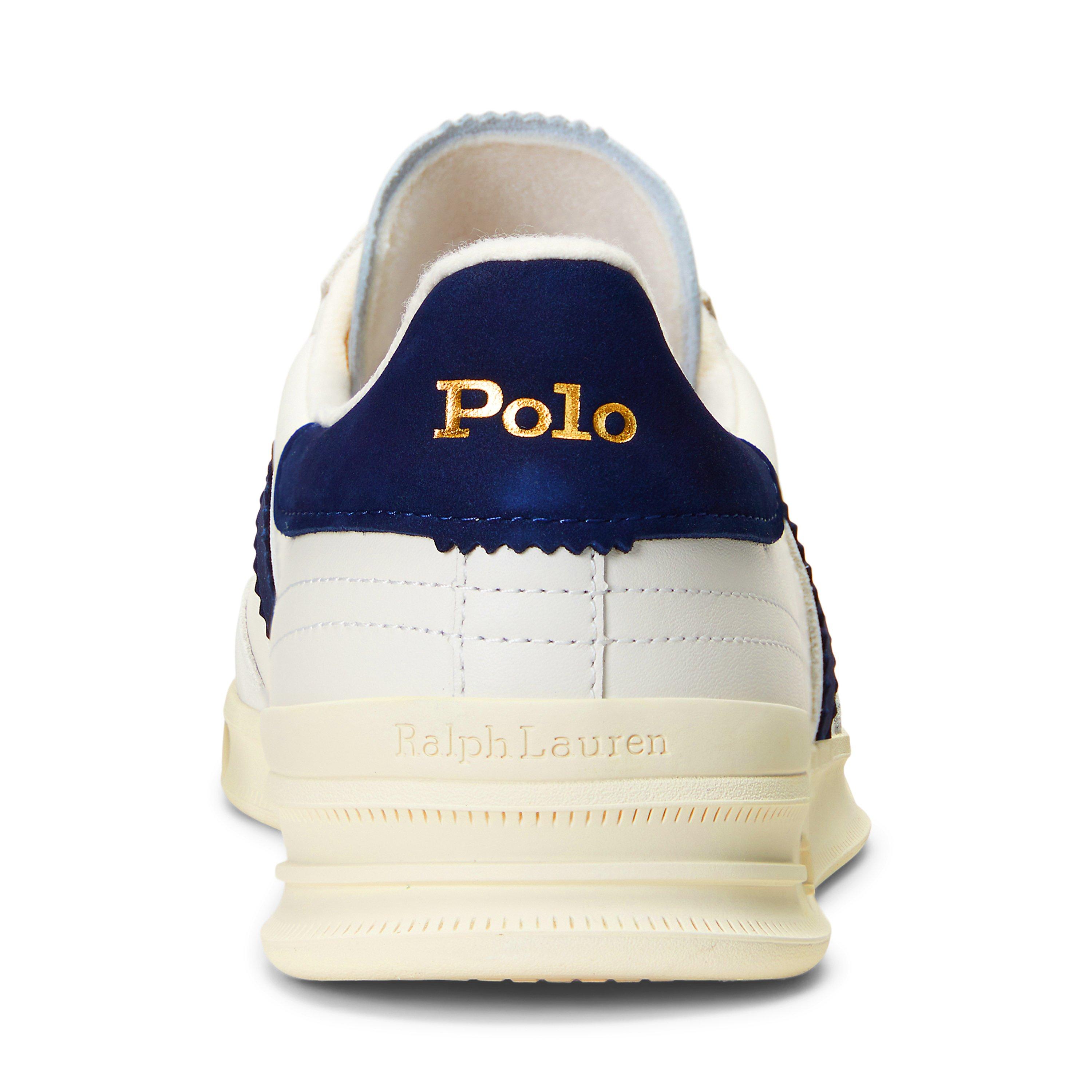 White/Navy - Polo Ralph Lauren - Heritage Aera Trainers - 4