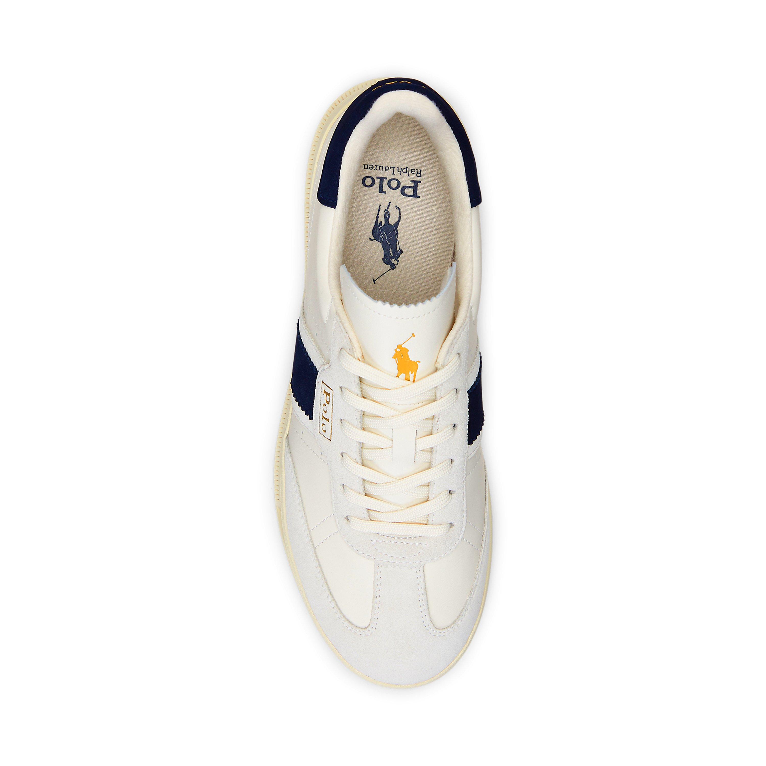 White/Navy - Polo Ralph Lauren - Heritage Aera Trainers - 5