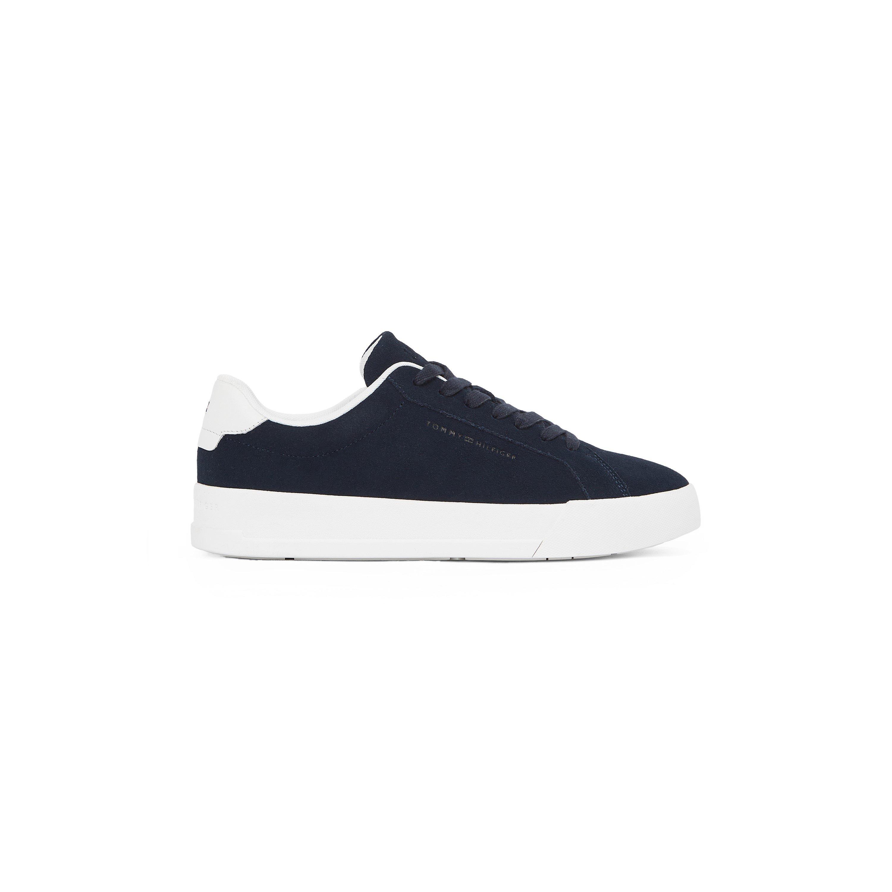 Tommy Hilfiger Men's Court Leather Low Top Trainers - Navy Suede - 9 (43)