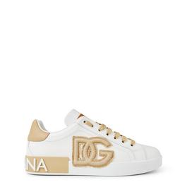 Dolce and Gabbana Portofino Canvas Logo Trainers