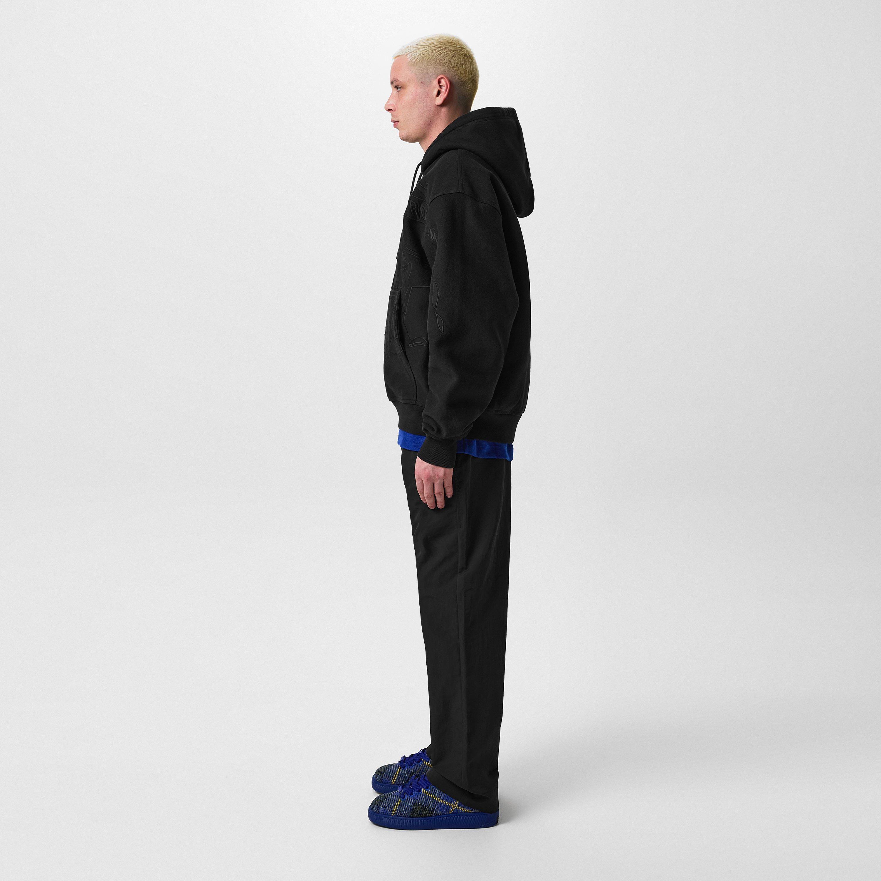 Navy - Burberry - Check Terrace Sneakers - 7