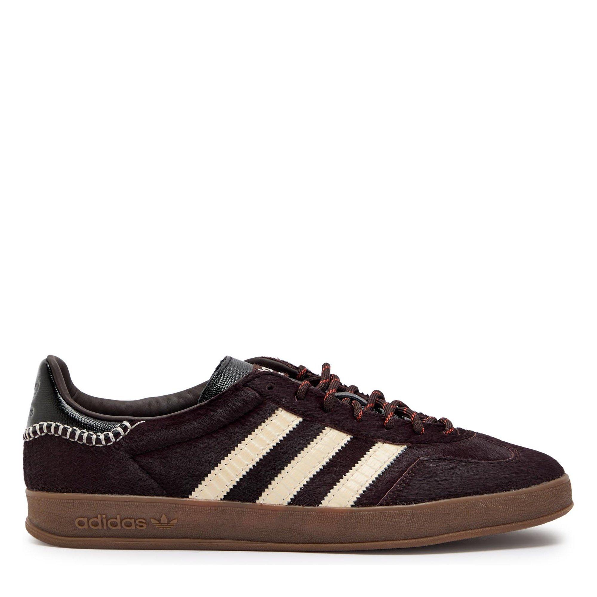 Men's Wales Bonner Gazelle Pony Hair Low-Top Trainers