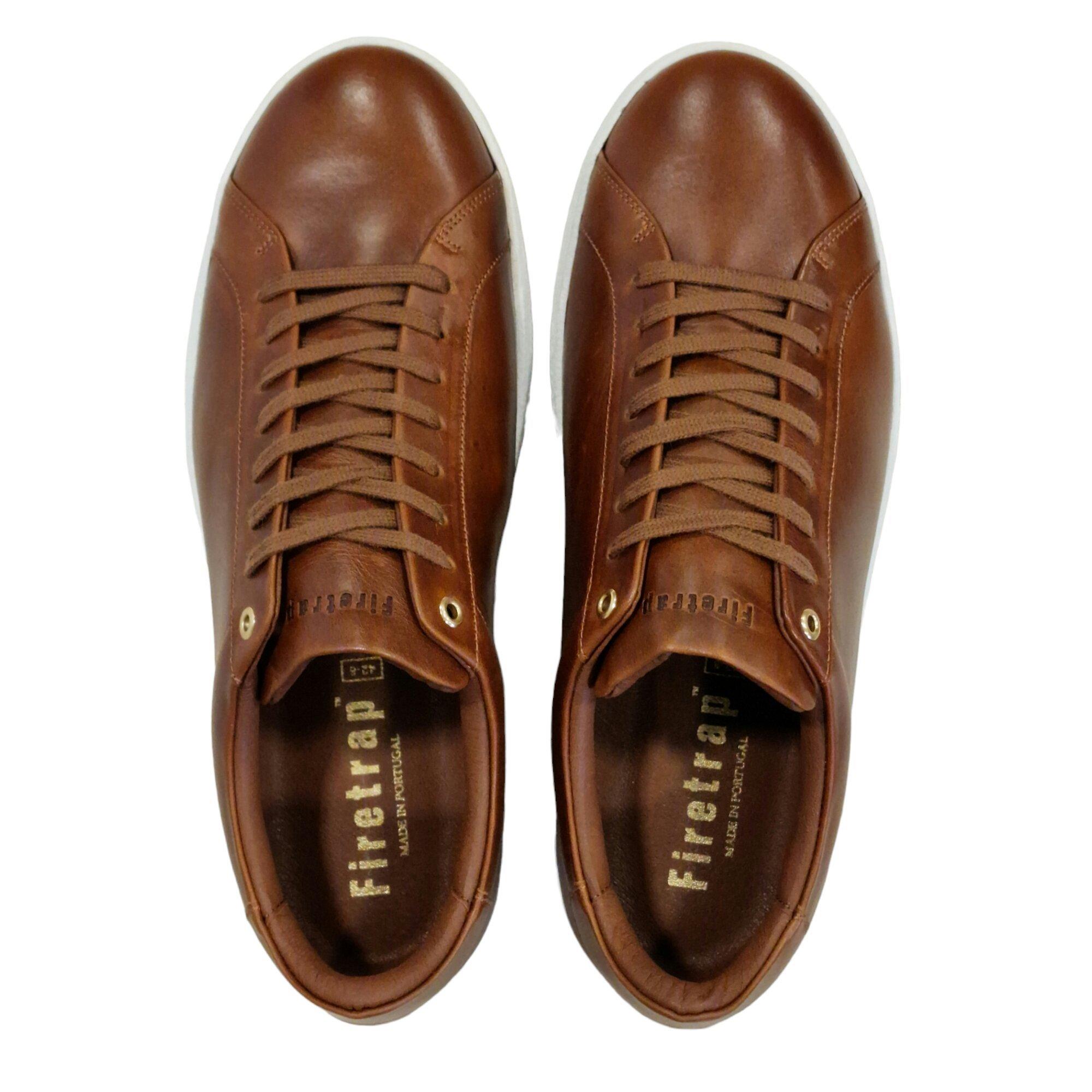 Tan/Hvid - Firetrap - Franck Low-Top Trainers - 5