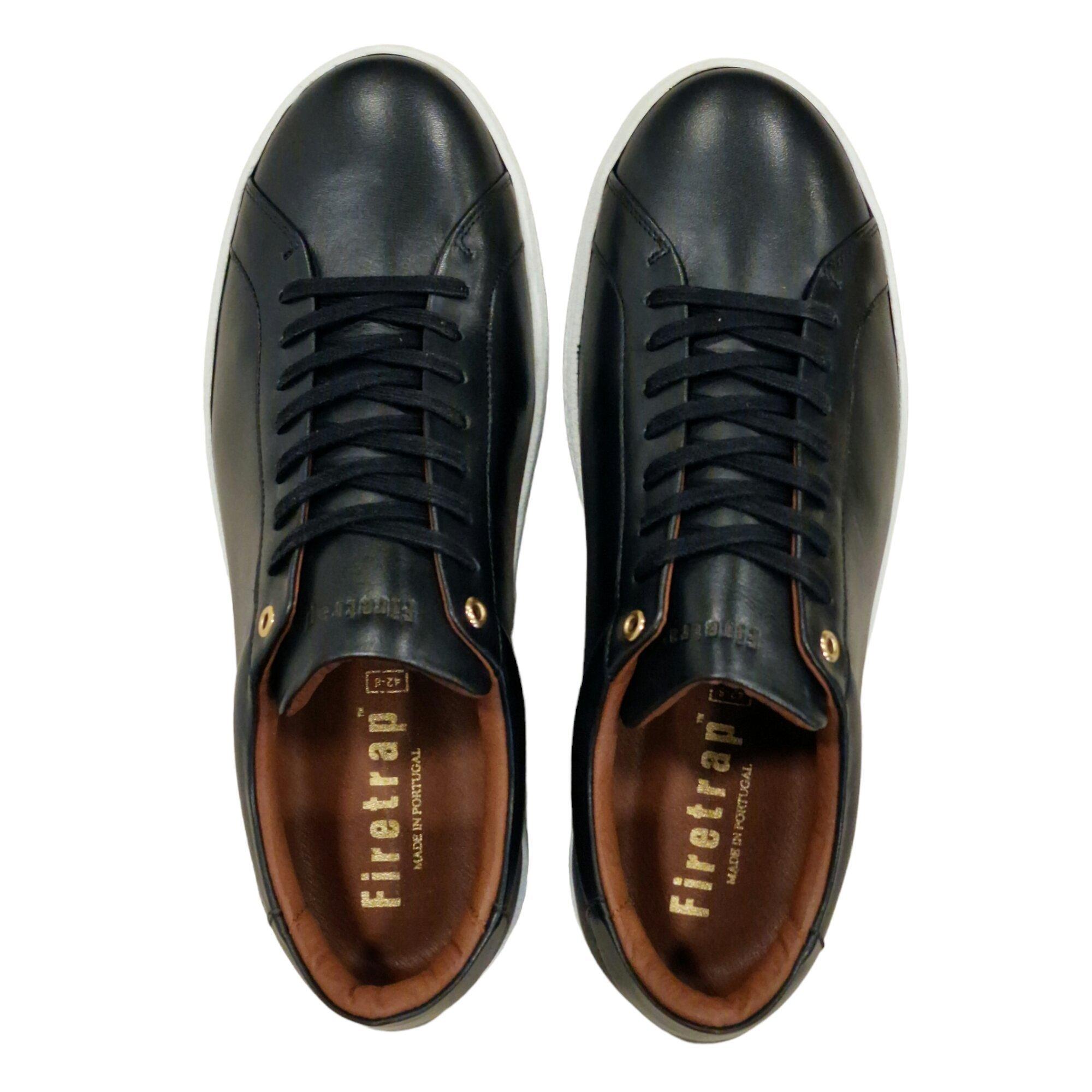 Black/White - Firetrap - Men's Franck Low-Top Trainers - 5