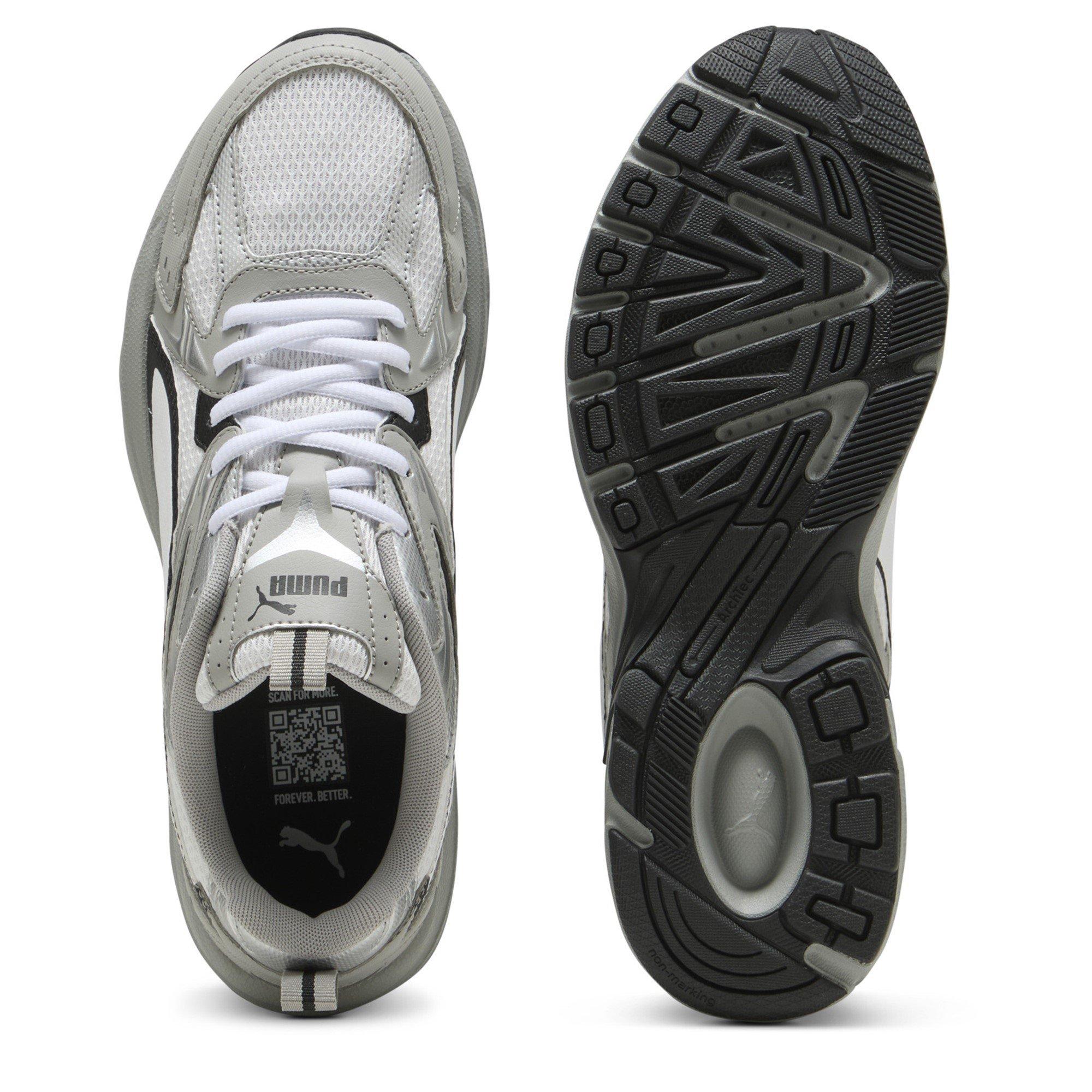 Gris/Blanco/Negro - Puma - Men's Milenio Tech Casual Low-Top Trainers - 3