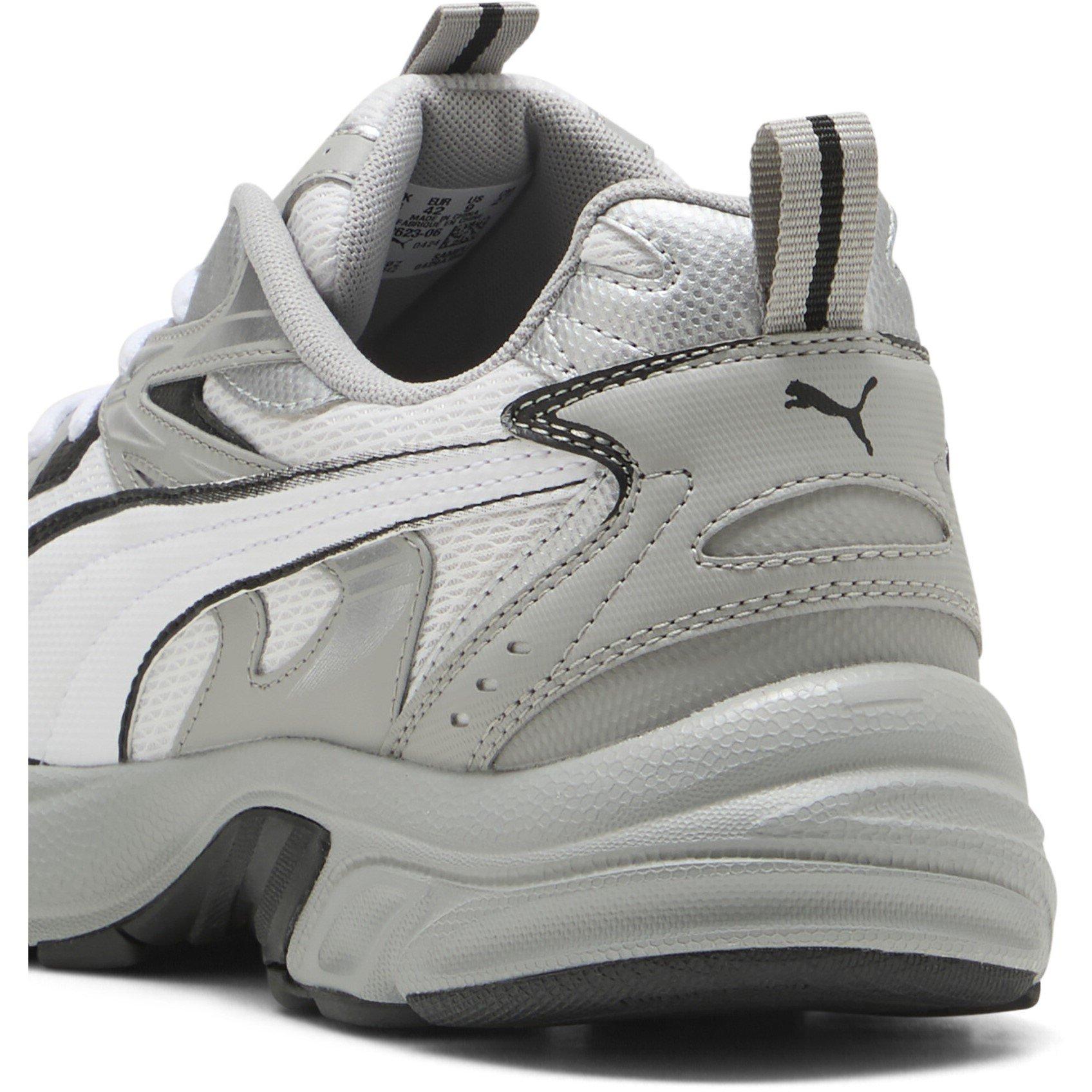 Gris/Blanco/Negro - Puma - Men's Milenio Tech Casual Low-Top Trainers - 5