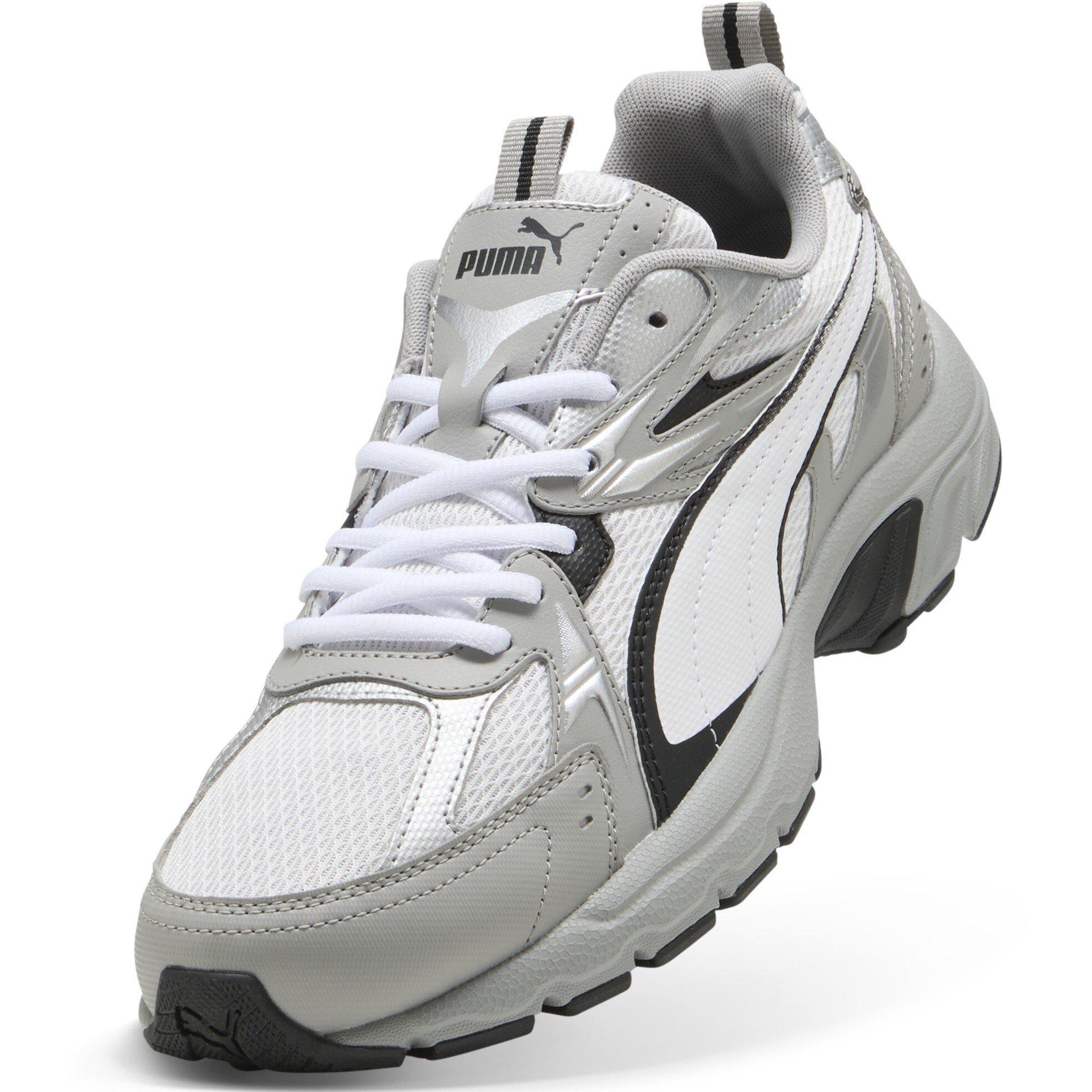 Gris/Blanco/Negro - Puma - Men's Milenio Tech Casual Low-Top Trainers - 6