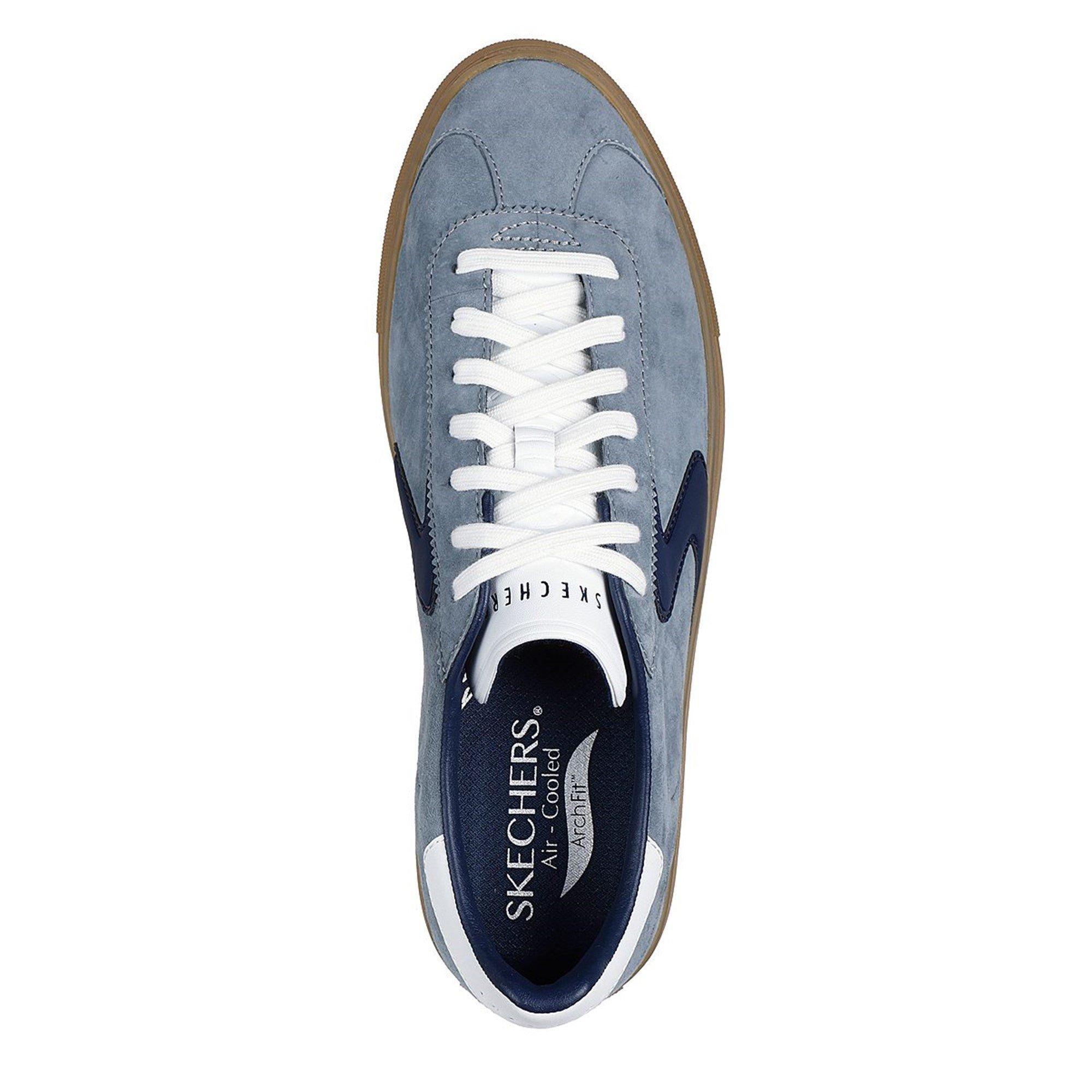 Grey/Navy - Skechers - Arch Fit Legend Casual Low-Top Trainers - 5