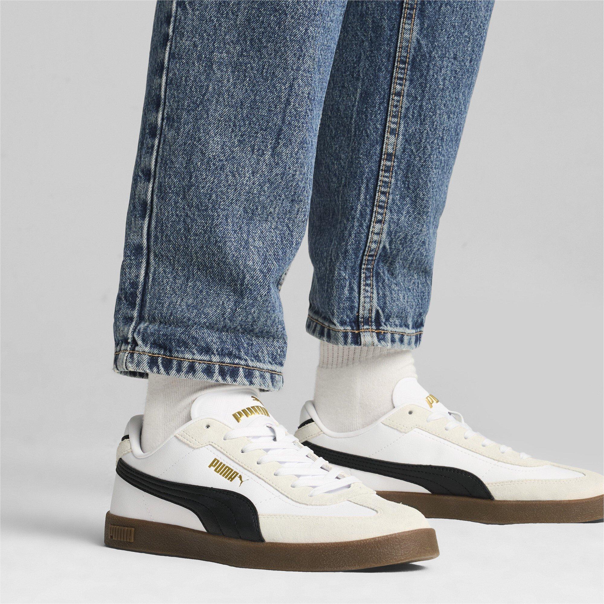 Wht-Blk-V.Gray - Puma - PUMA Club II Era Mens Shoes - 7