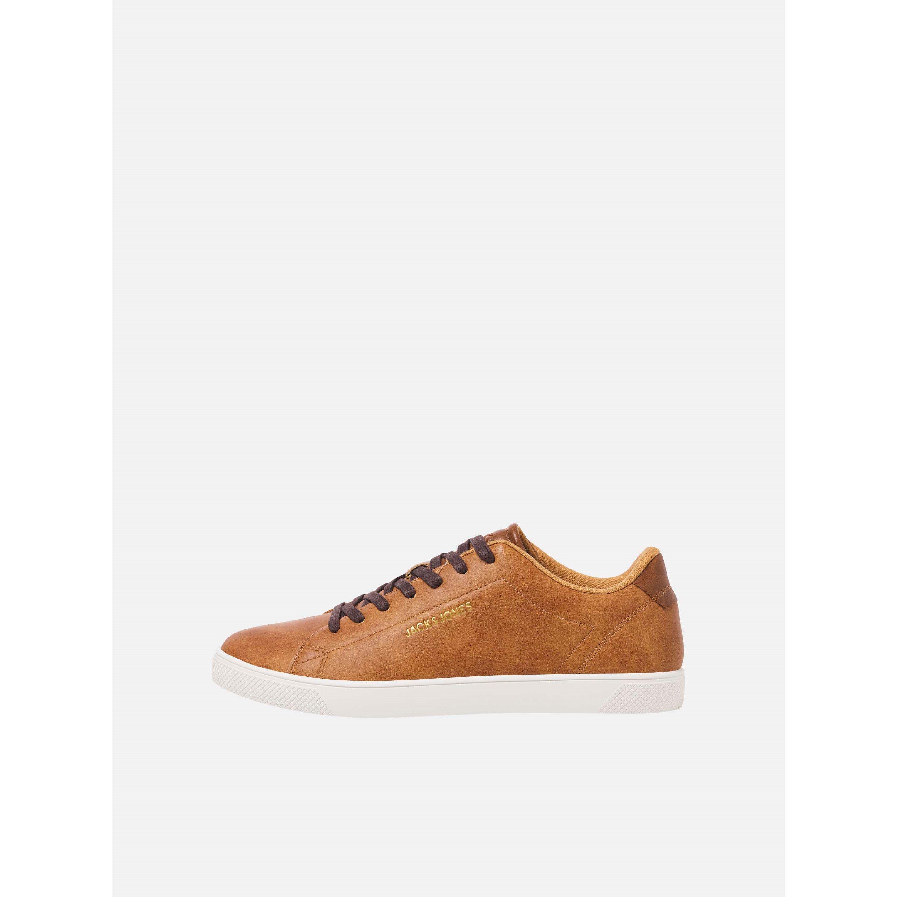 Jack And Jones Men's Bosley Pu Casual Low-Top Trainers - Cognac - 8 (42)