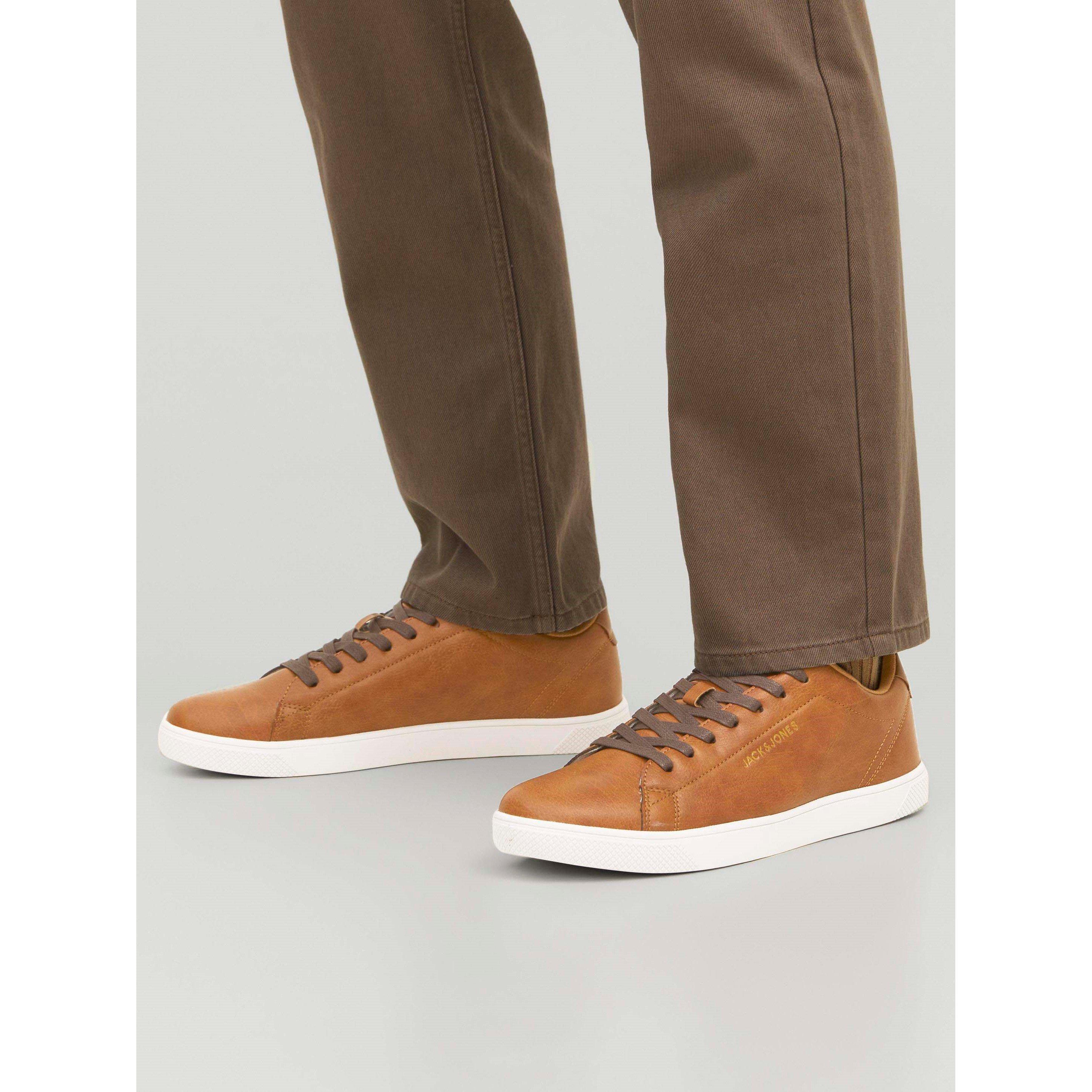 Cognac - Jack and Jones - Bosley PU Sneaker Mens - 2