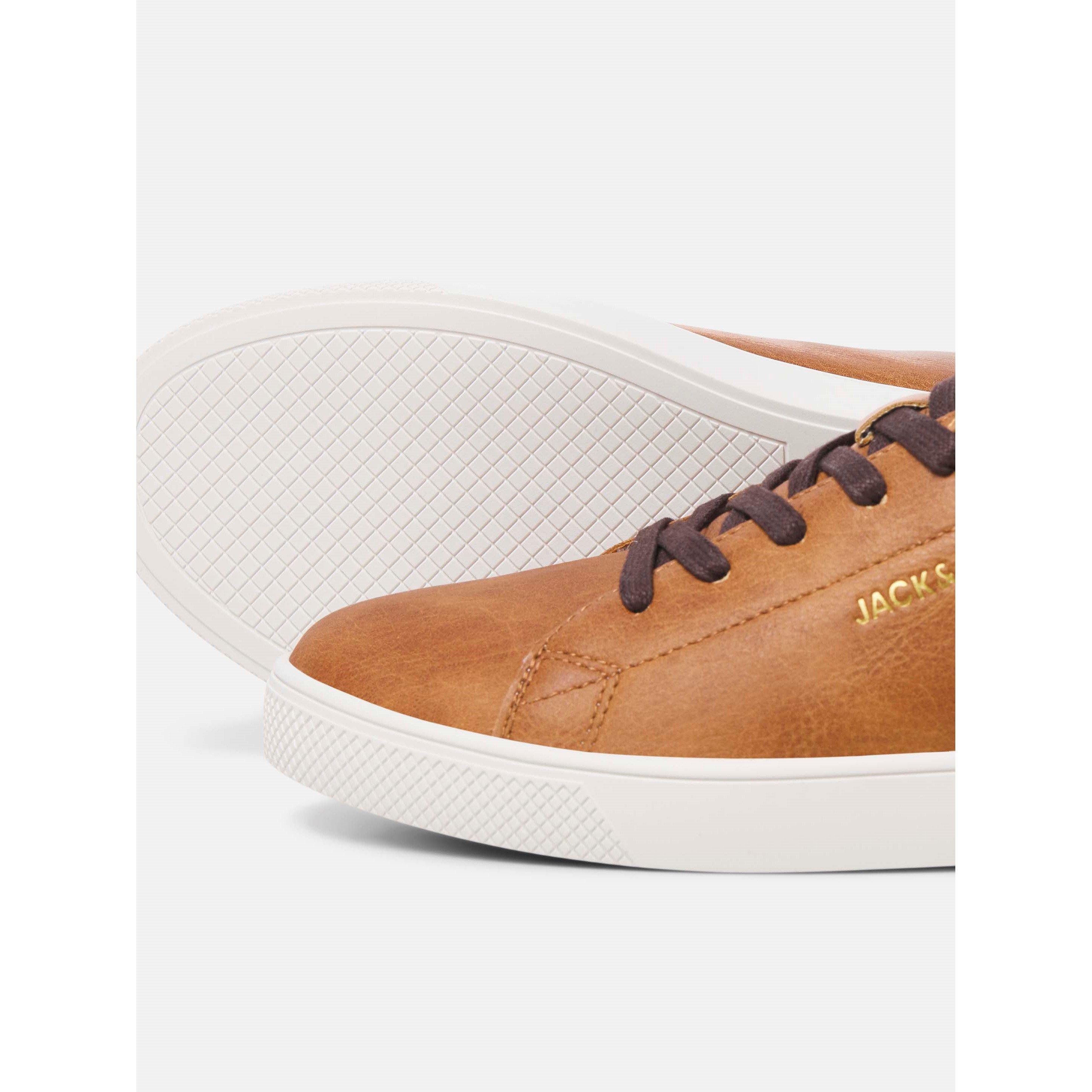 Cognac - Jack and Jones - Bosley PU Sneaker Mens - 3
