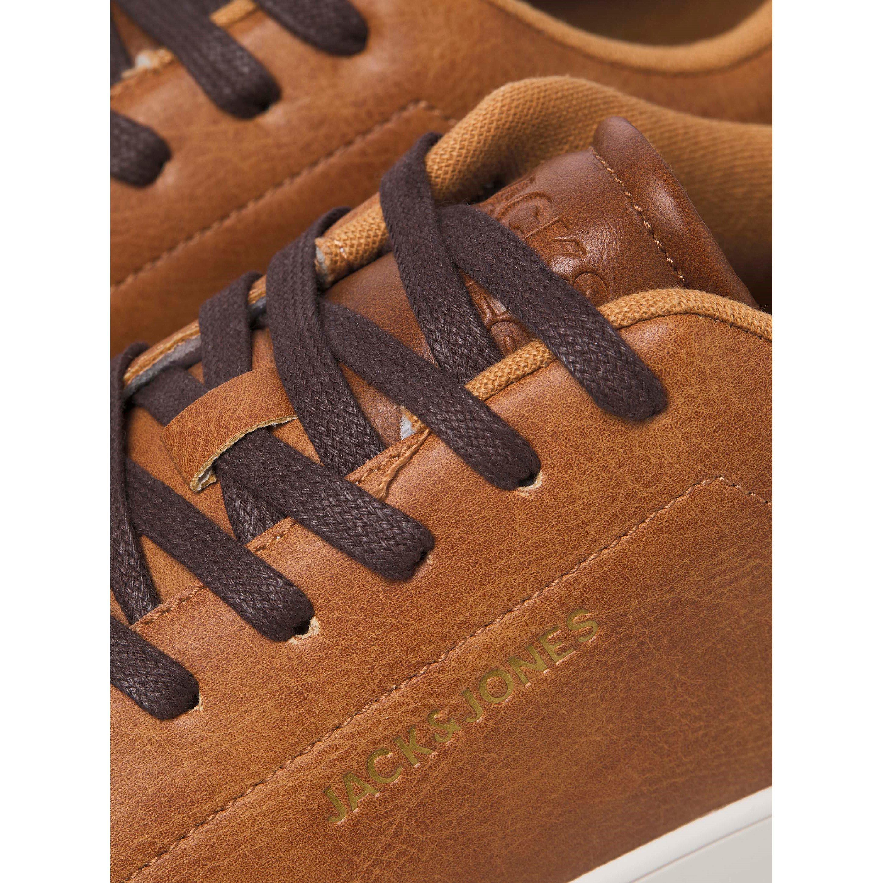 Cognac - Jack and Jones - Bosley PU Sneaker Mens - 4