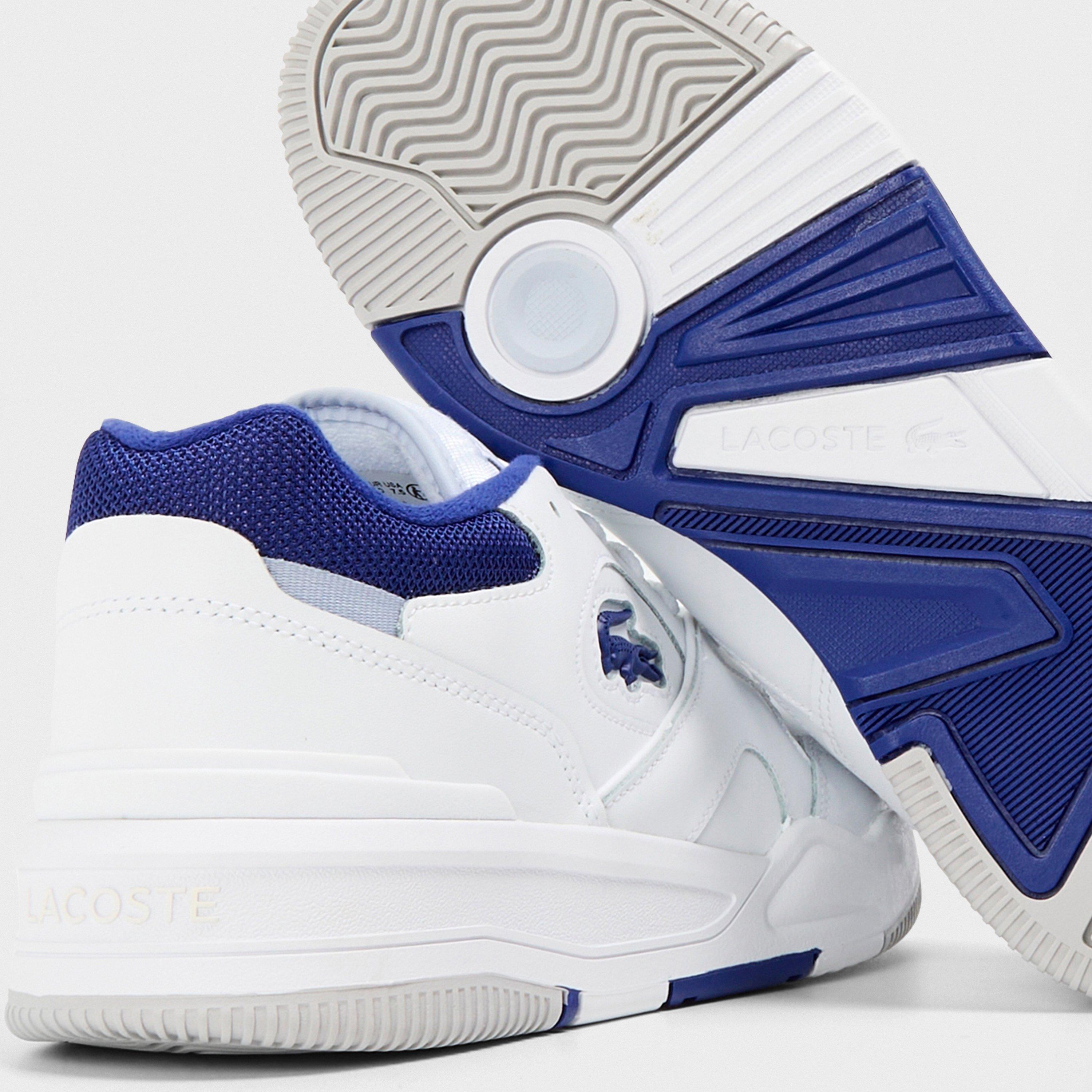 Wht/Blu - Lacoste - Lineshot Casual Low-Top Trainers - 3