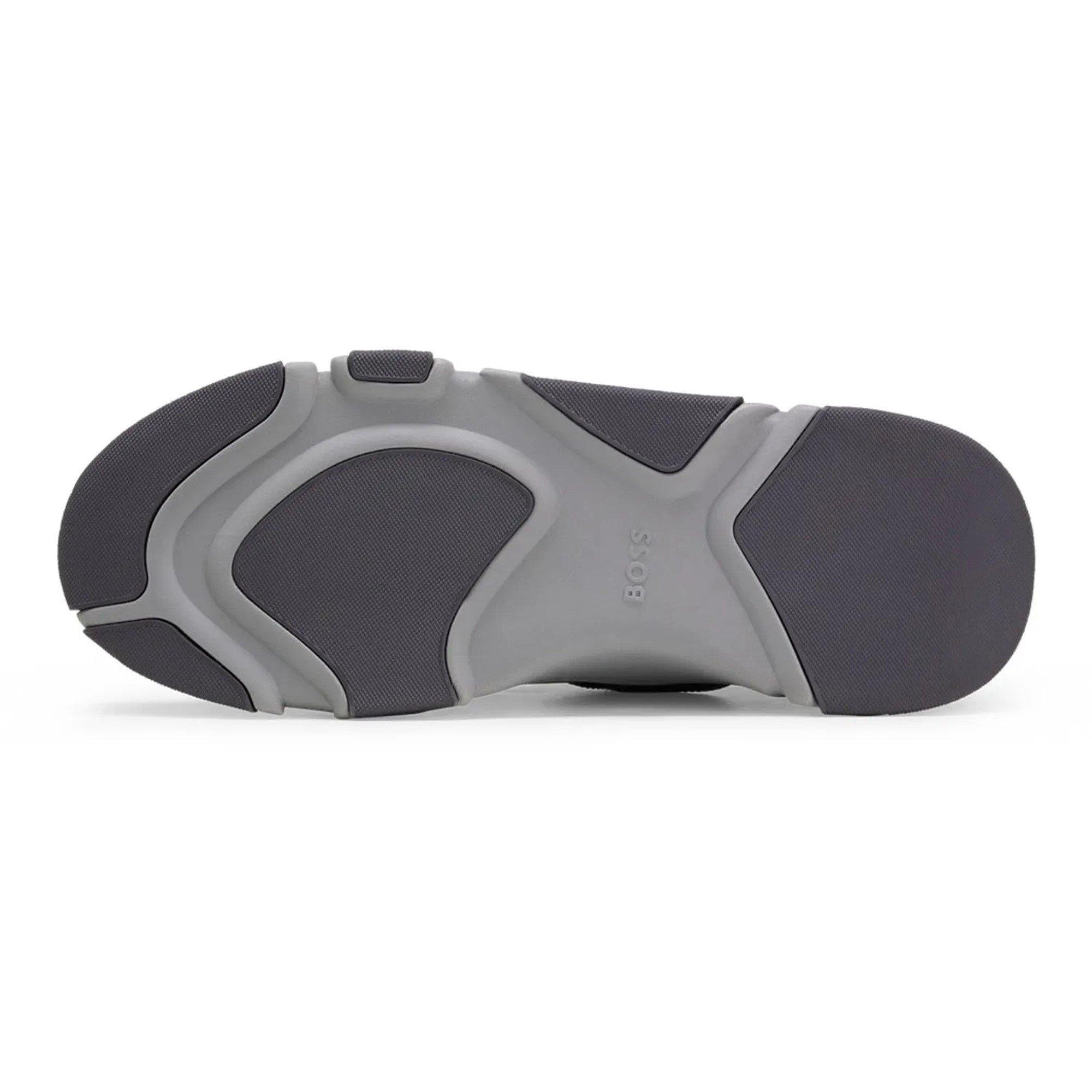 Open Grey - Boss - Men's Asher Runners Casual Low-Top Trainers - 3