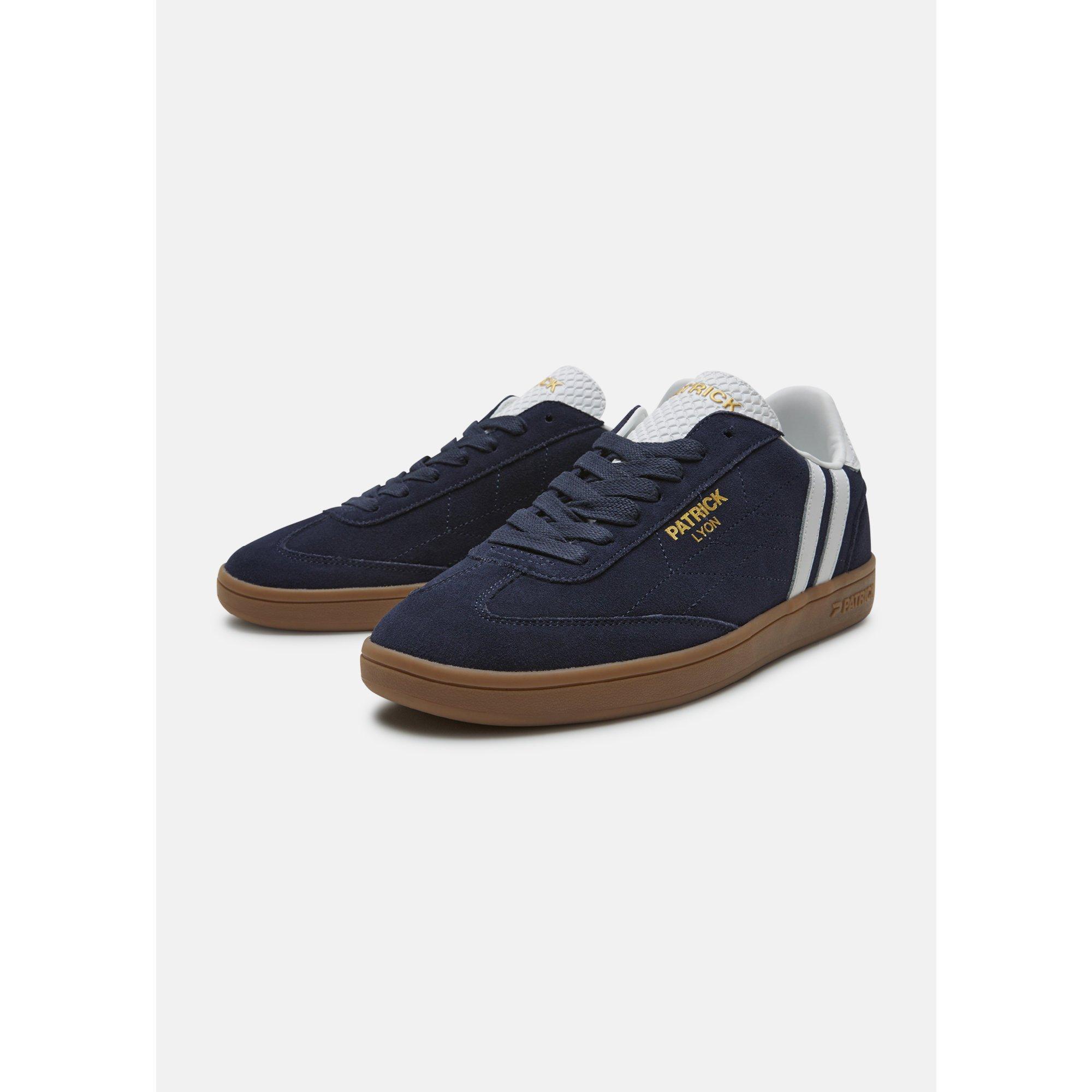 Navy/White/Gum - Patrick - Men's Lyon Cupsole Low-Top Trainers - 3