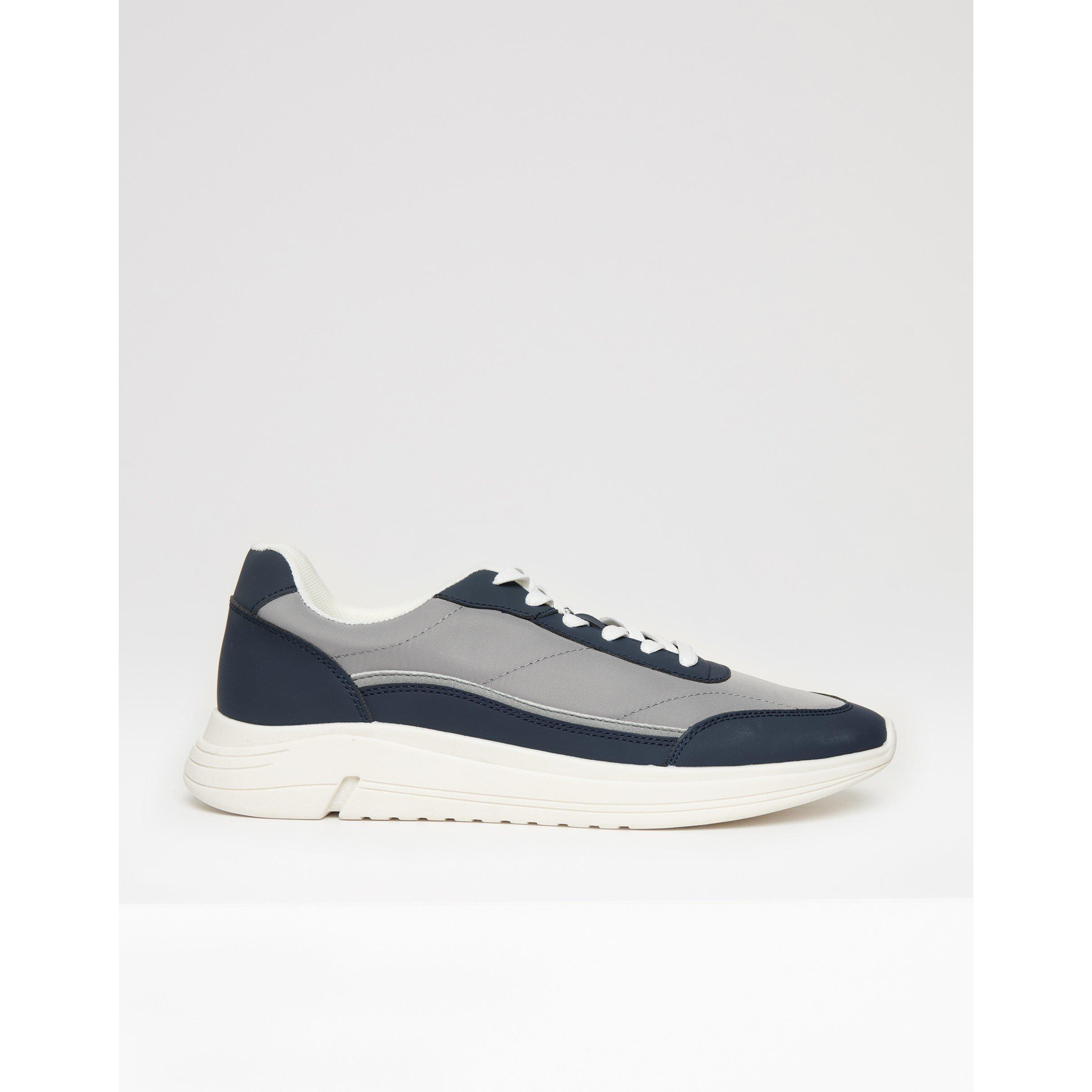 Threadbare Men's Ariba Trainer Casual Low-Top Trainers - Navy - 8 (42)