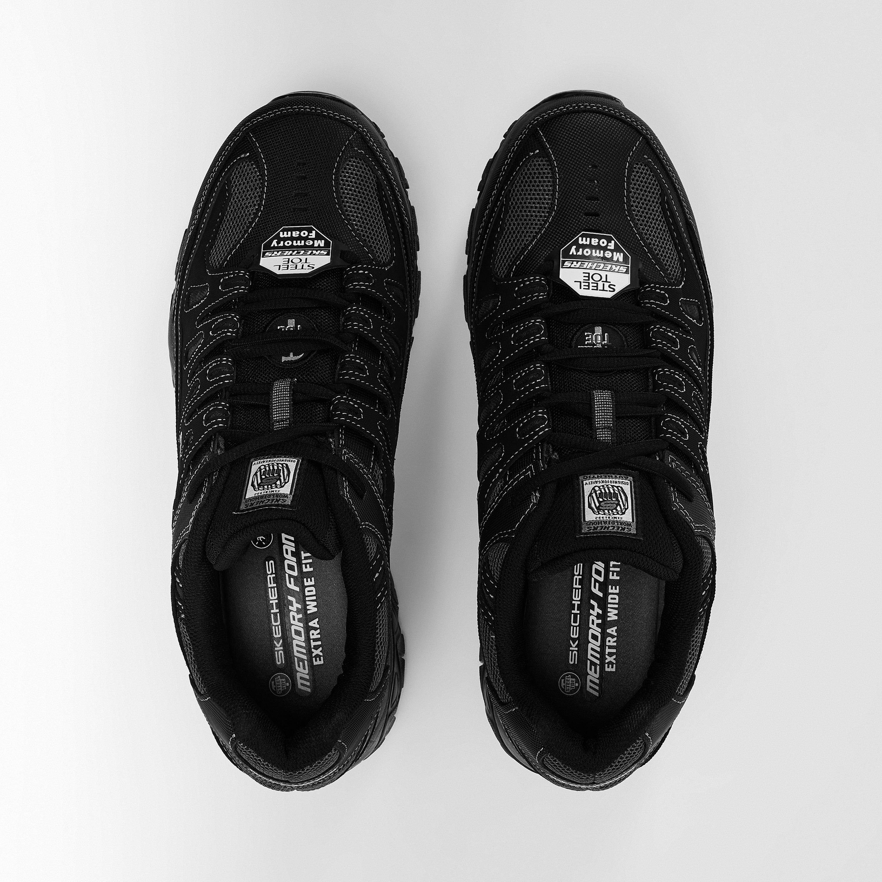 Black/Charcoal - Skechers - Cozy Campfire - Team Toasty Low-Top Trainers Mens - 4