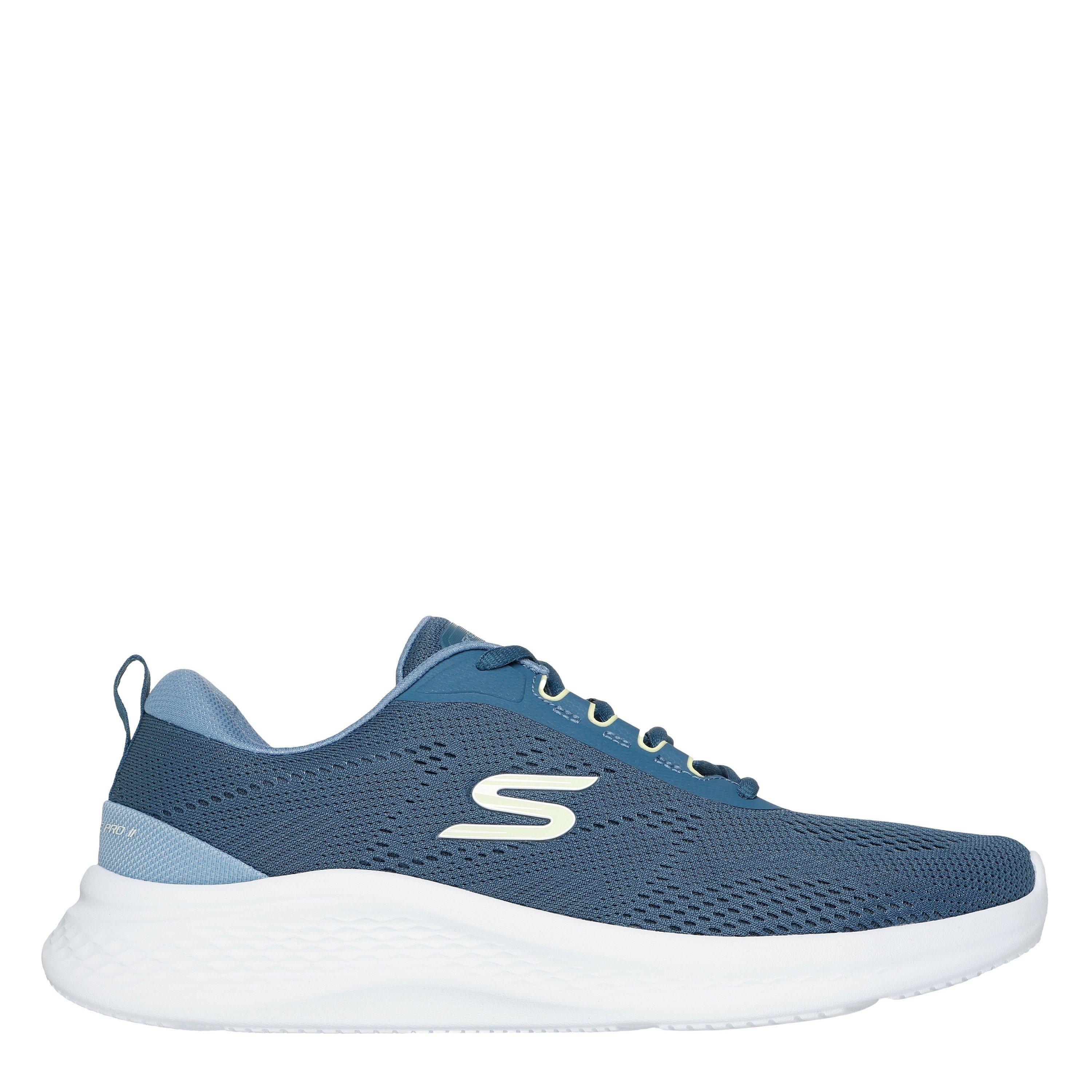 Skechers Men's Engineered Mesh Lace Up Low-Top Trainers - Teal - 9 (43)