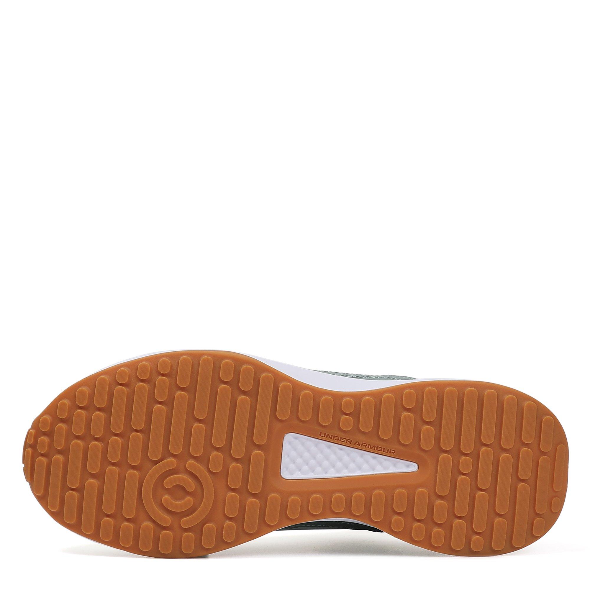 Green/White/Blk - Under Armour - Edge Leather Mens Training Shoes - 4