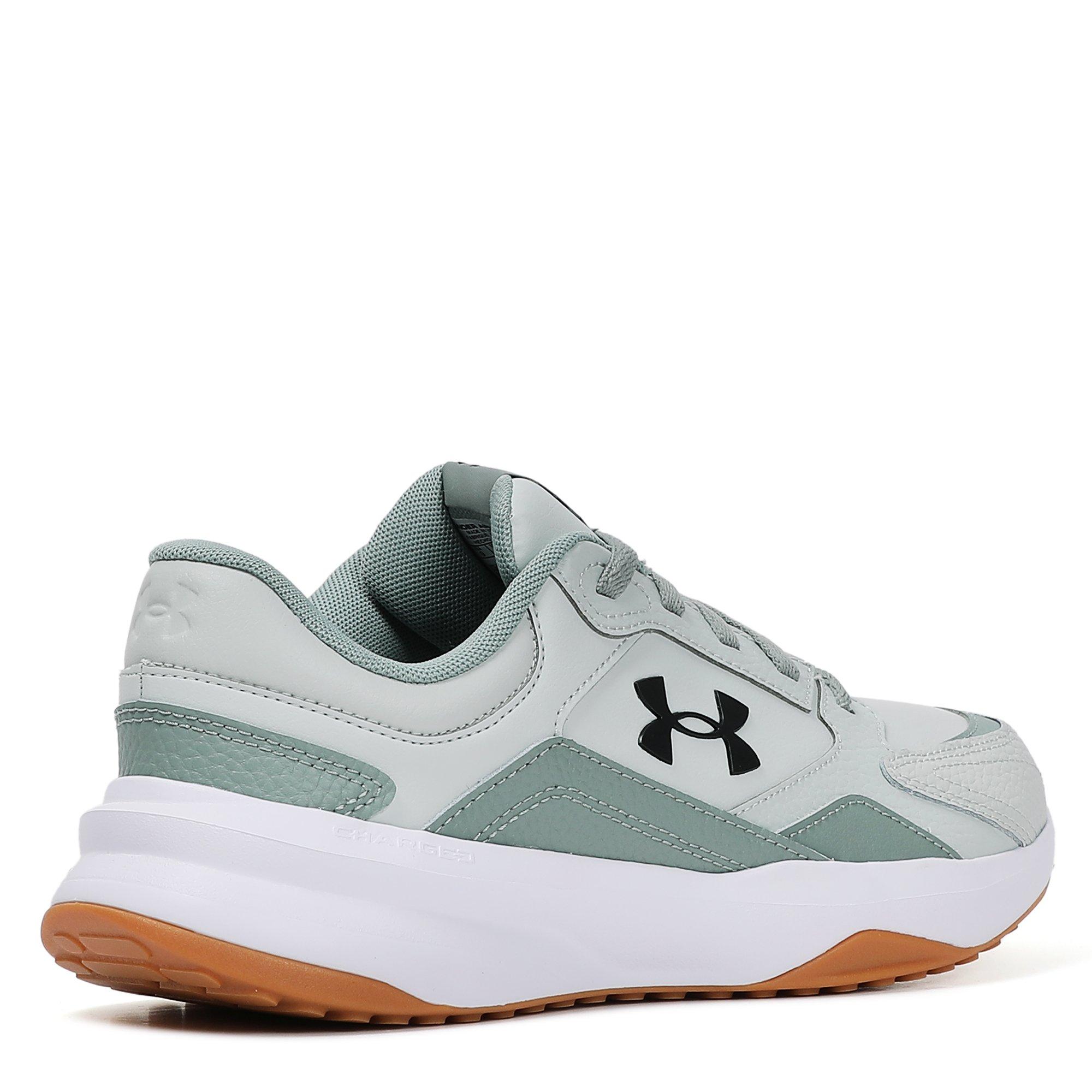 Green/White/Blk - Under Armour - Edge Leather Mens Training Shoes - 6