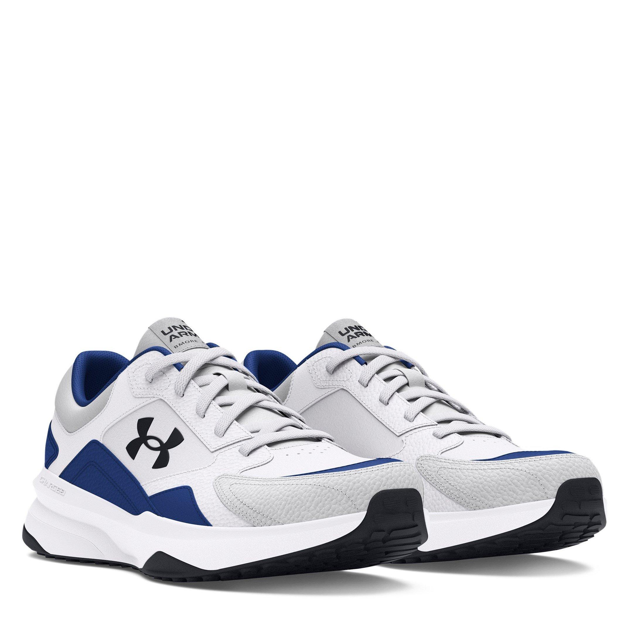Wht/T.Blue/Blk - Under Armour - Under Edge Leather Mens Training Shoes - 5