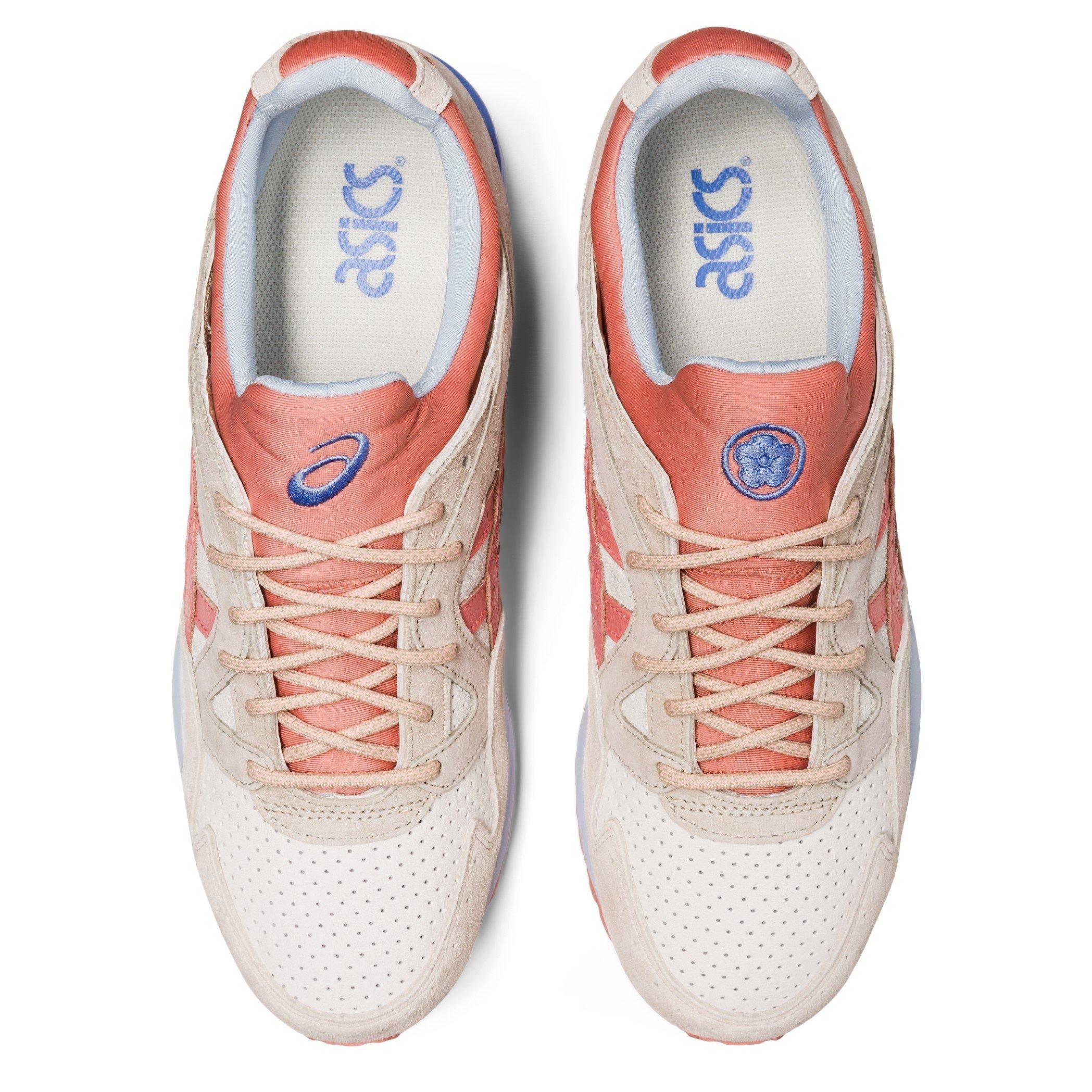 Creme/Lachs - Asics - Gel Lyte V Casual Low-Top Trainers - 6