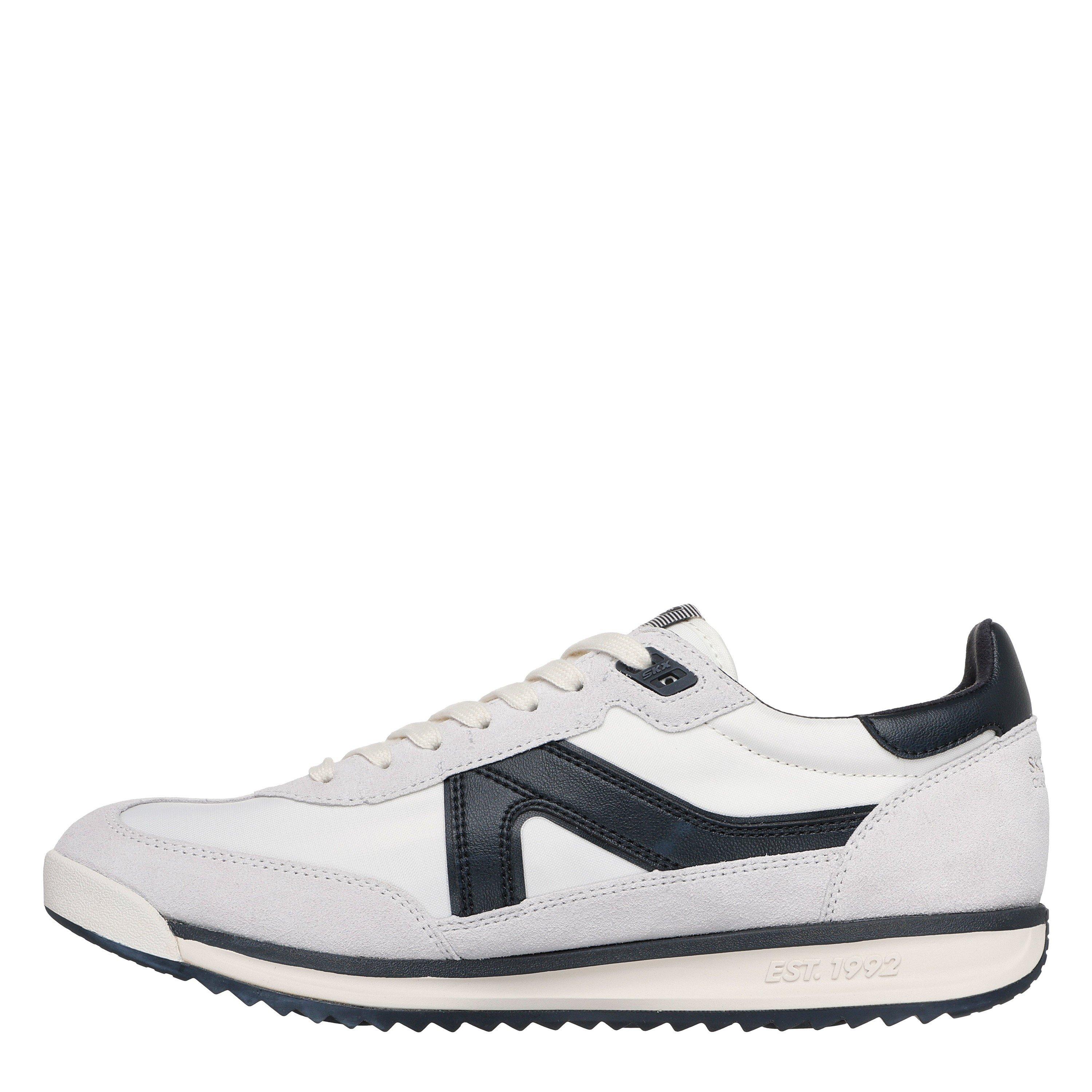 Bijelo/Crno - Skechers - Men's Casual Low-Top Trainers - 2