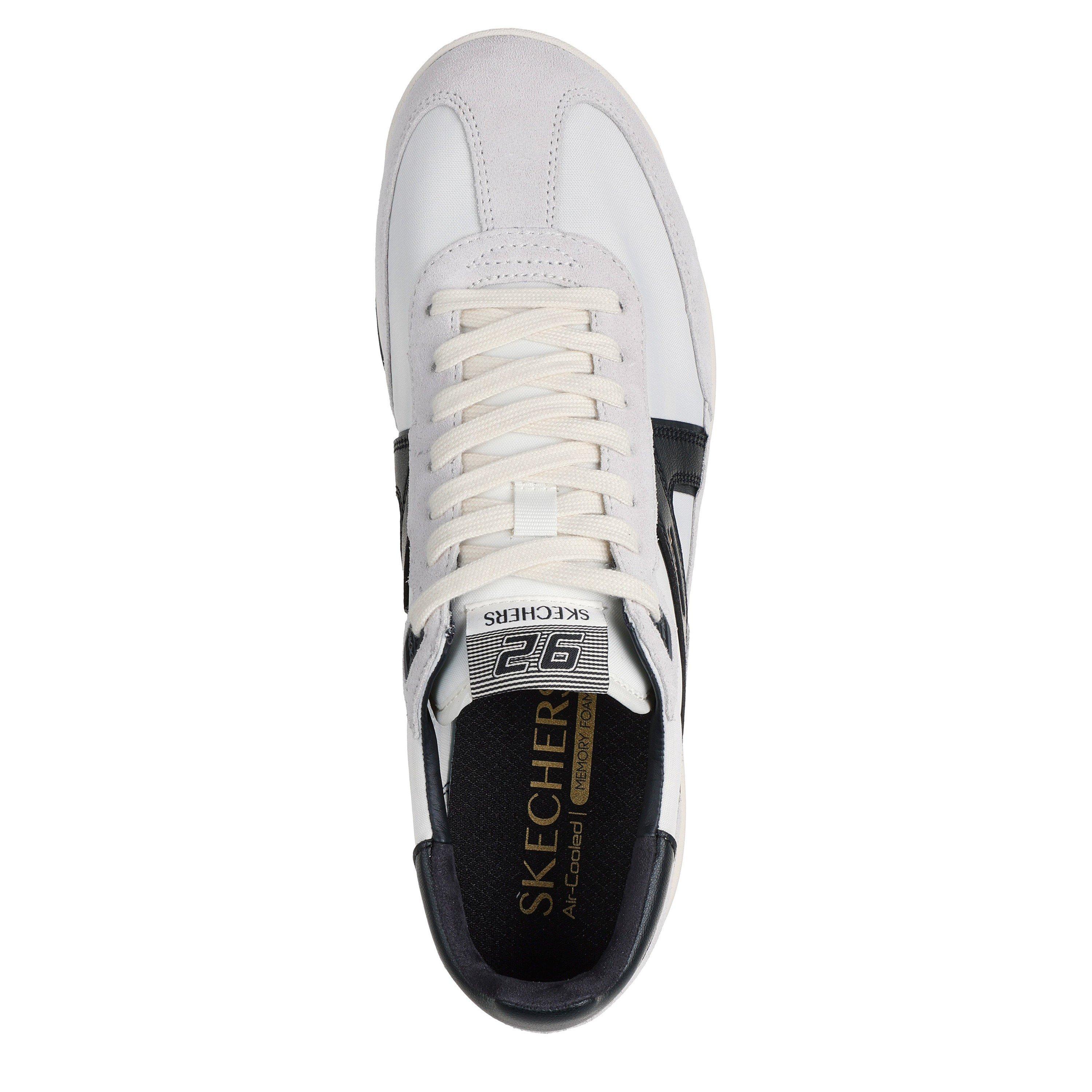 Bijelo/Crno - Skechers - Men's Casual Low-Top Trainers - 4