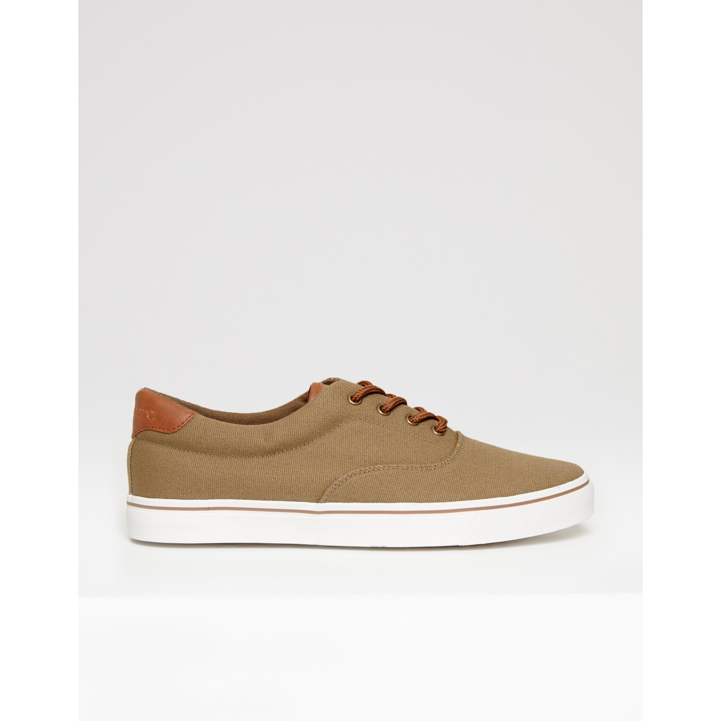 Khaki - Threadbare - Men's Casual Low-Top Trainers - 1