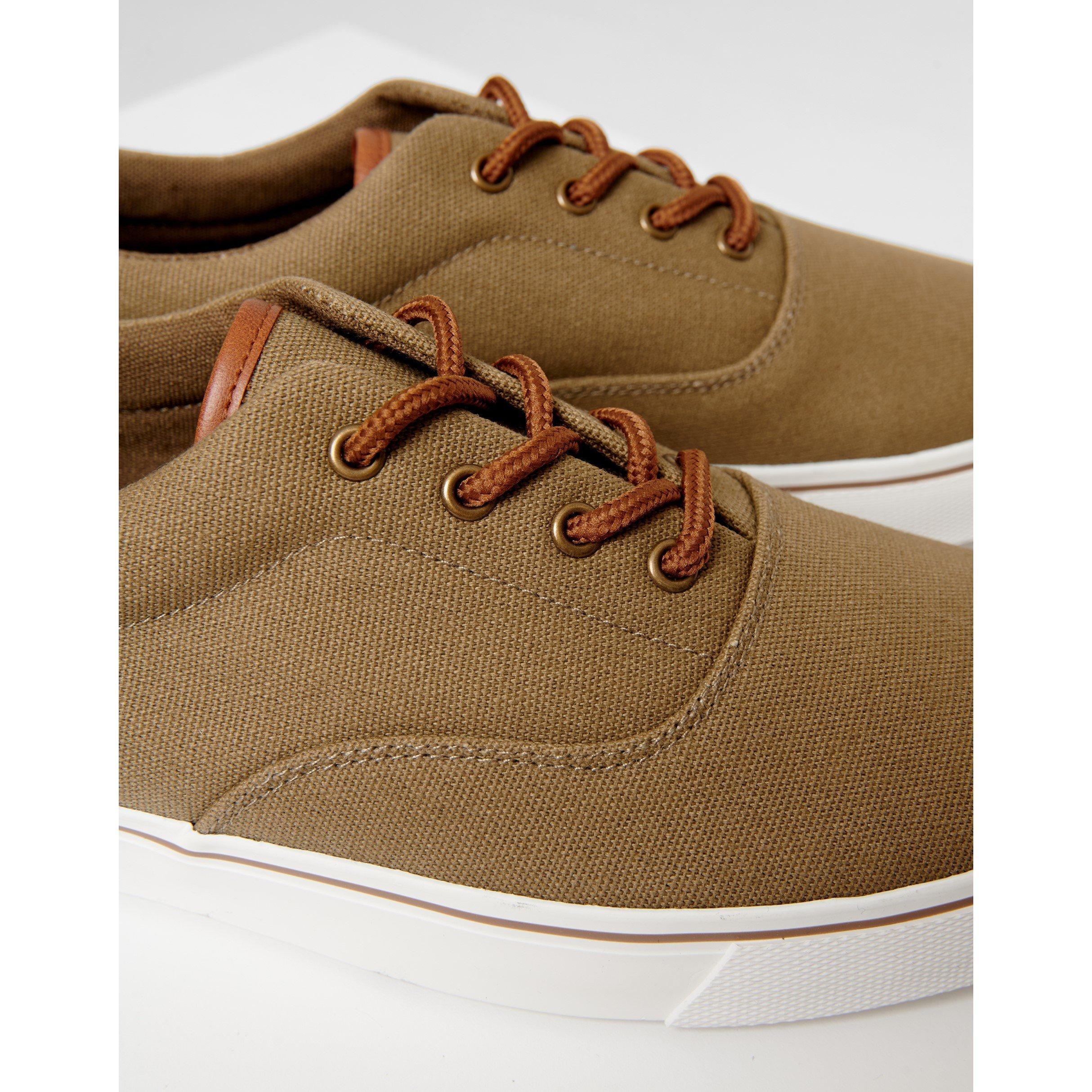 Khaki - Threadbare - Casual Low-Top Trainers - 2