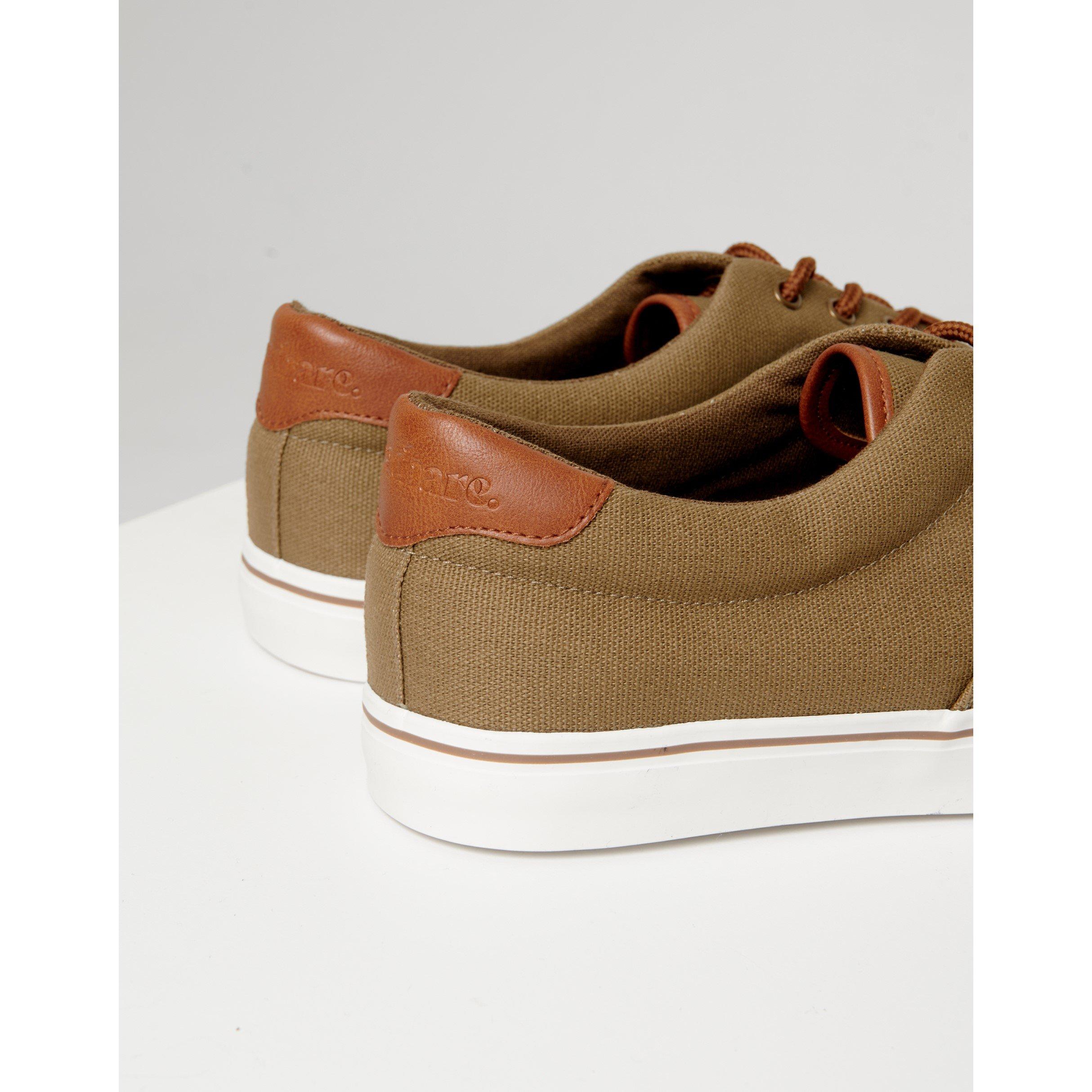 Khaki - Threadbare - Casual Low-Top Trainers - 4
