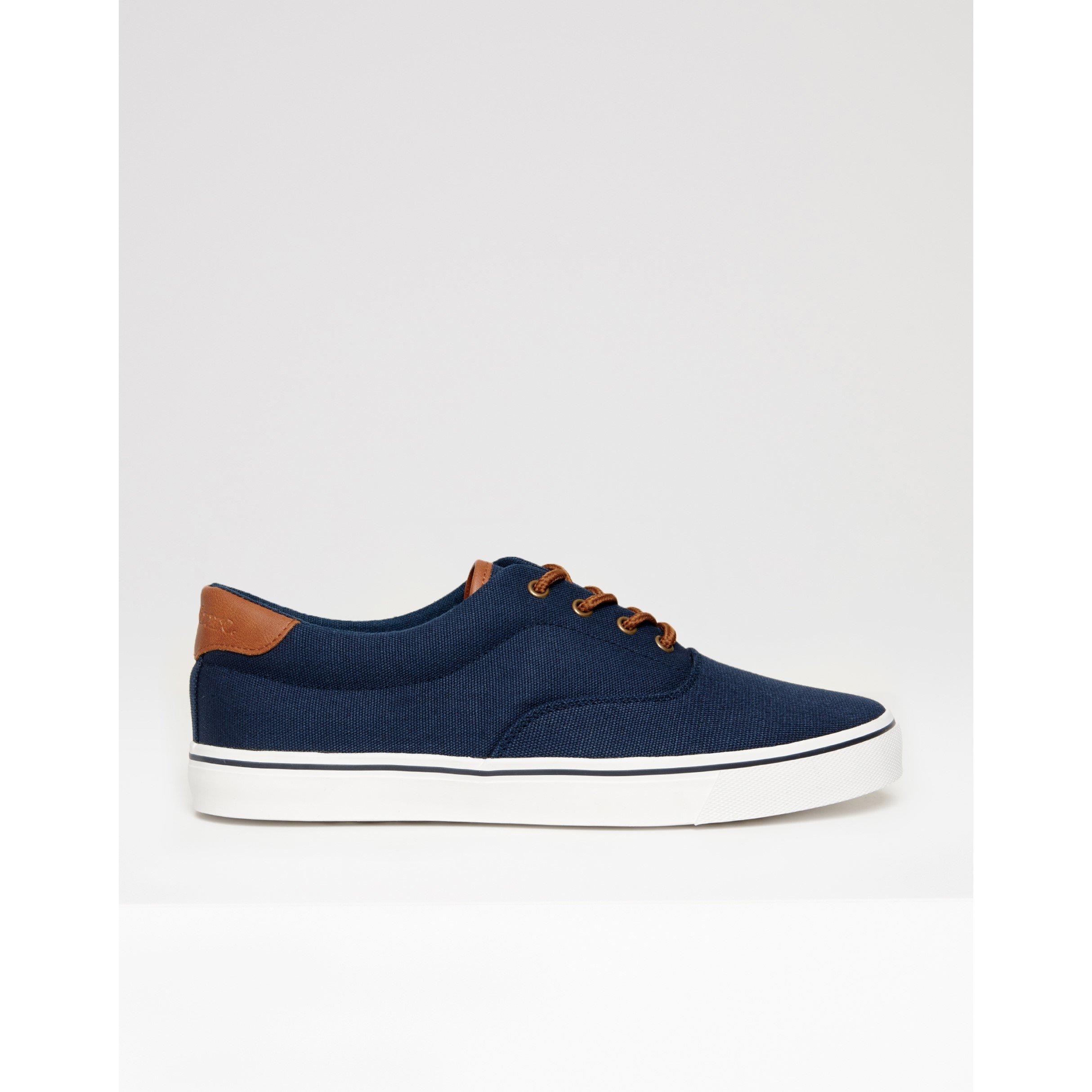 Navy - Threadbare - Men's Casual Low-Top Trainers - 1