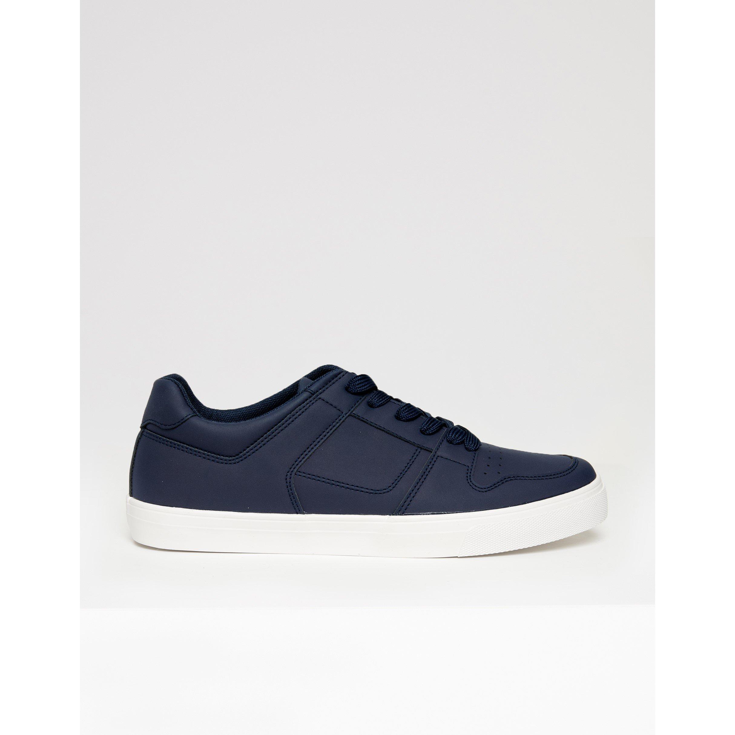 Threadbare Men's Austin Casual Low-Top Trainers - Navy - 9 (43)