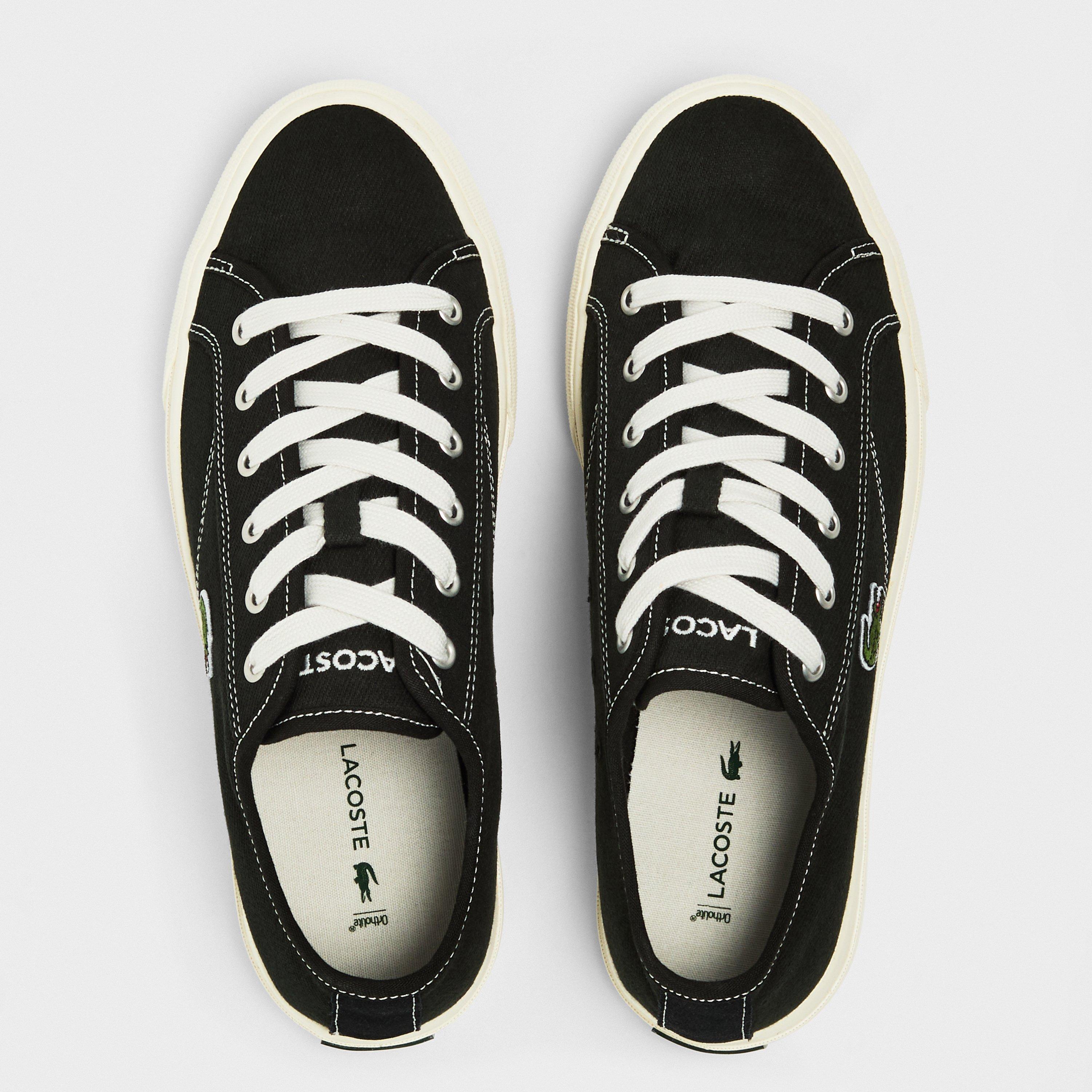 Blk/Off Wht - Lacoste - Casual Low-Top Trainers - 4