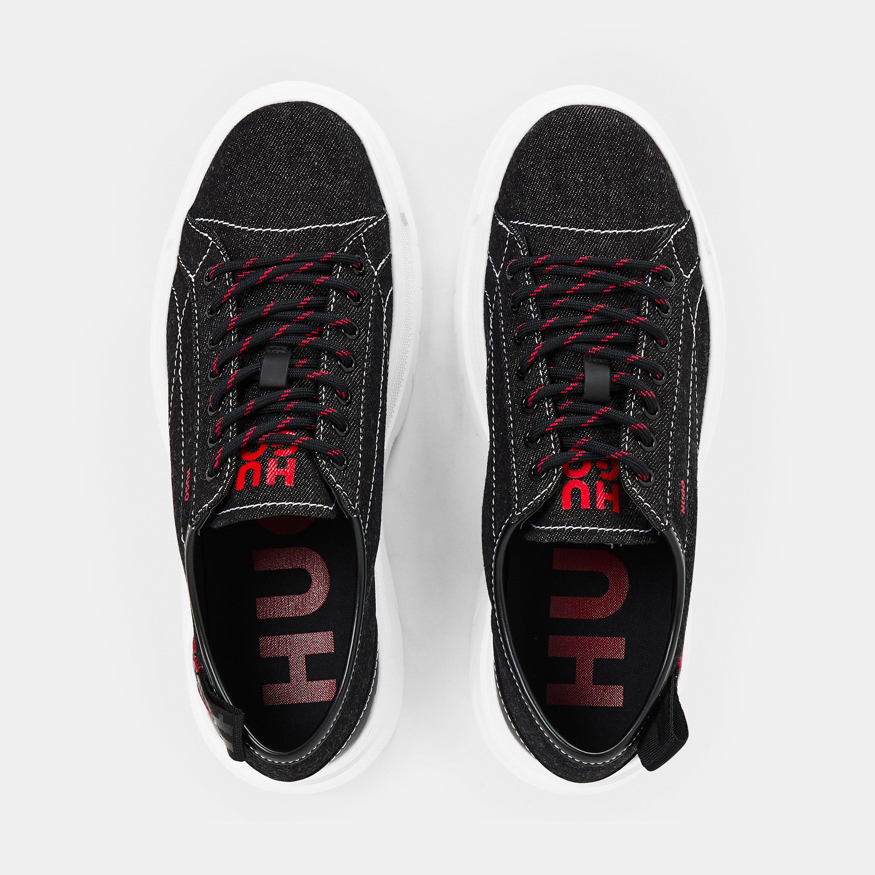 Black - Hugo - Men's Urian Derby Casual Low-Top Trainers - 4