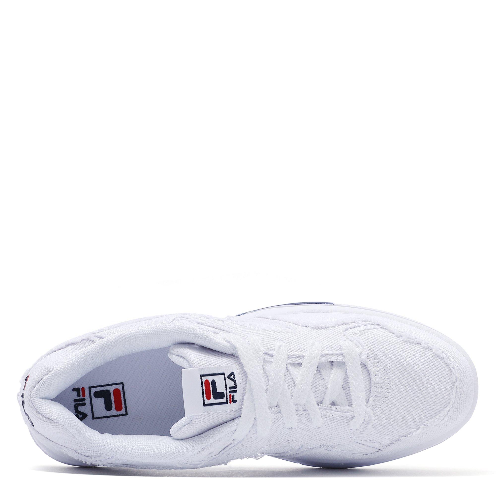 Wht/Wht/Wht - Fila - Match OG White Denim Adults Shoes - 3