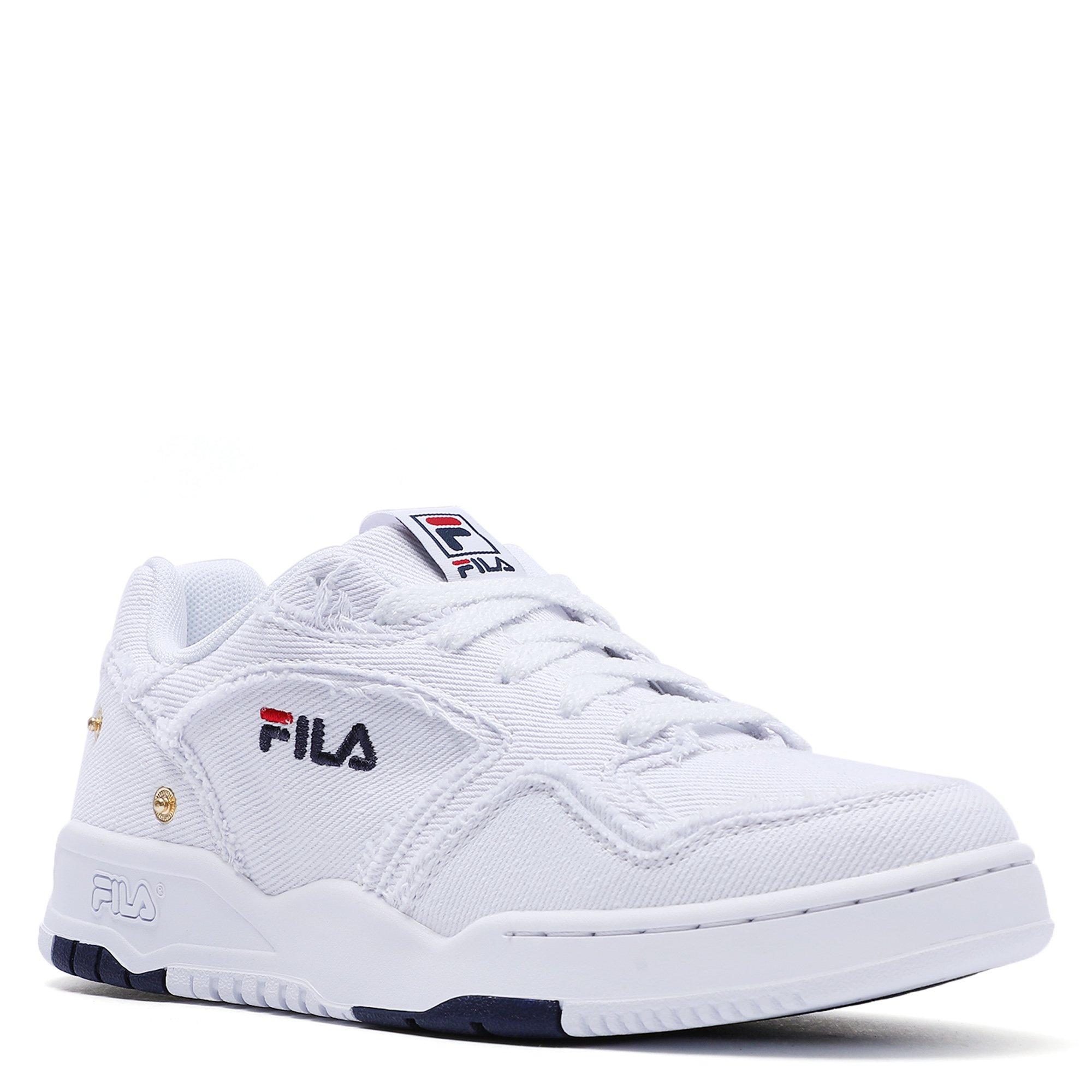 Wht/Wht/Wht - Fila - Match OG White Denim Adults Shoes - 5